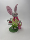 Annalee Dolls 2021 Boy Bunny Easter Basket Felt Base Figure