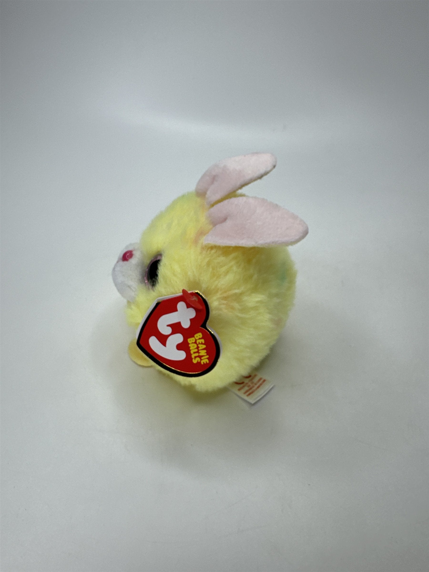 Ty Beanie Balls Lemon Yellow Bunny Rabbit Plush Toy March 5 DOB