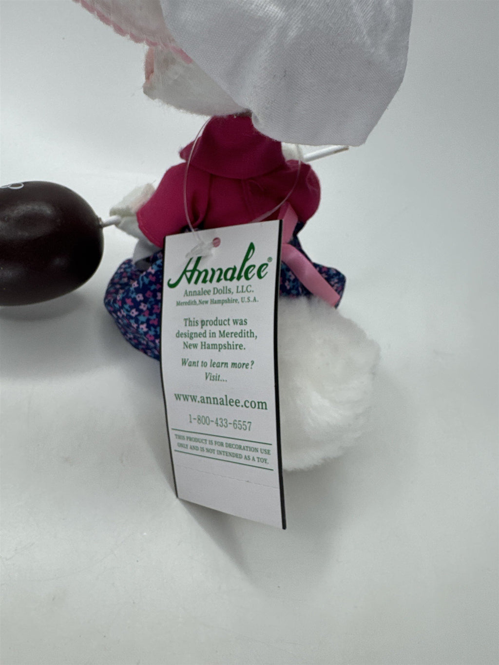 Annalee Dolls Chef Bunny Figurine Easter Decor W/ Chocolate Egg