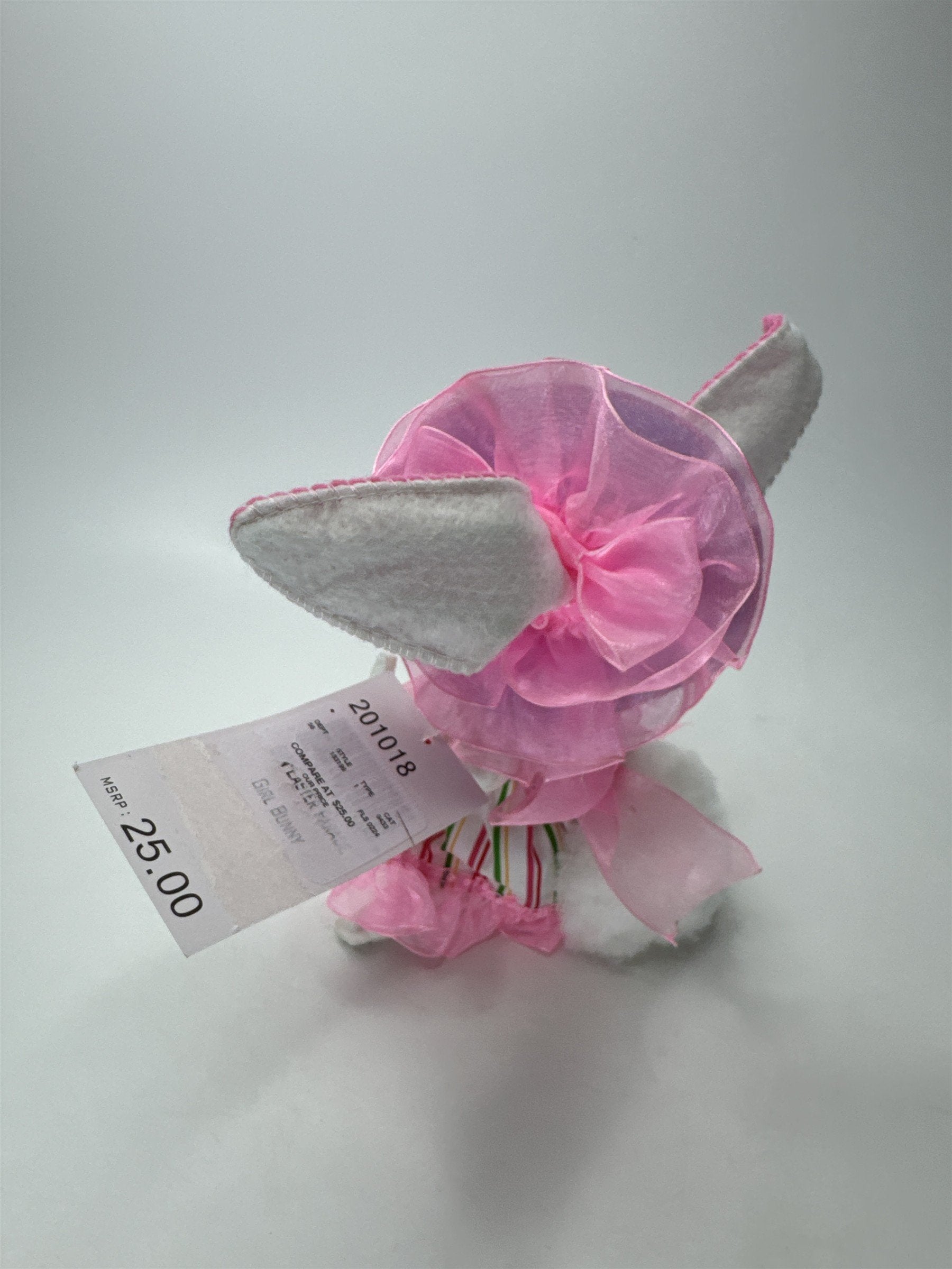 Annalee Dolls 5" Girl Bunny Pink Ruffle Easter Spring Figurine NWT