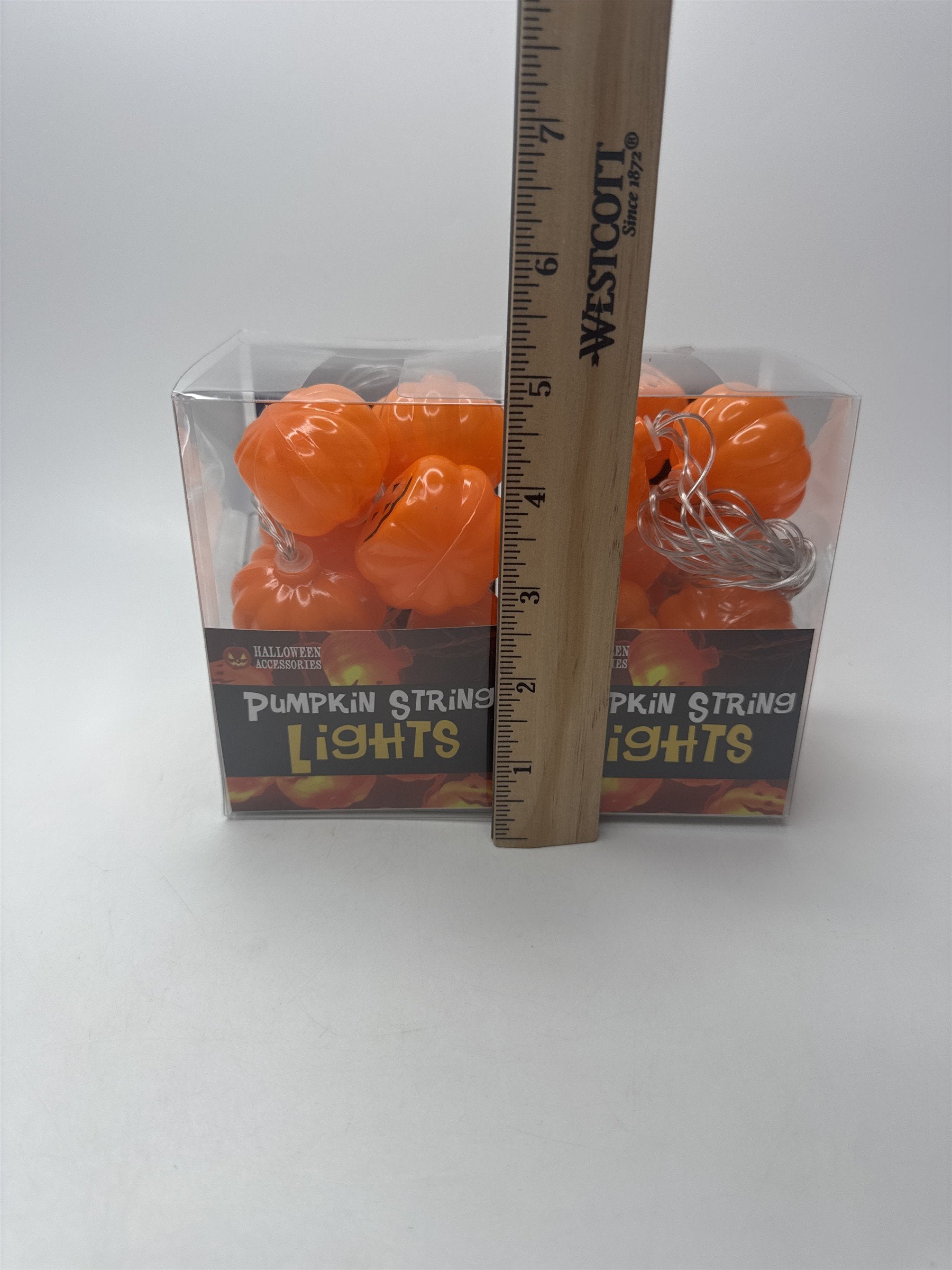 Set of 2 Boxes Pumpkin String Lights Halloween Accessories Orange Decor NEW