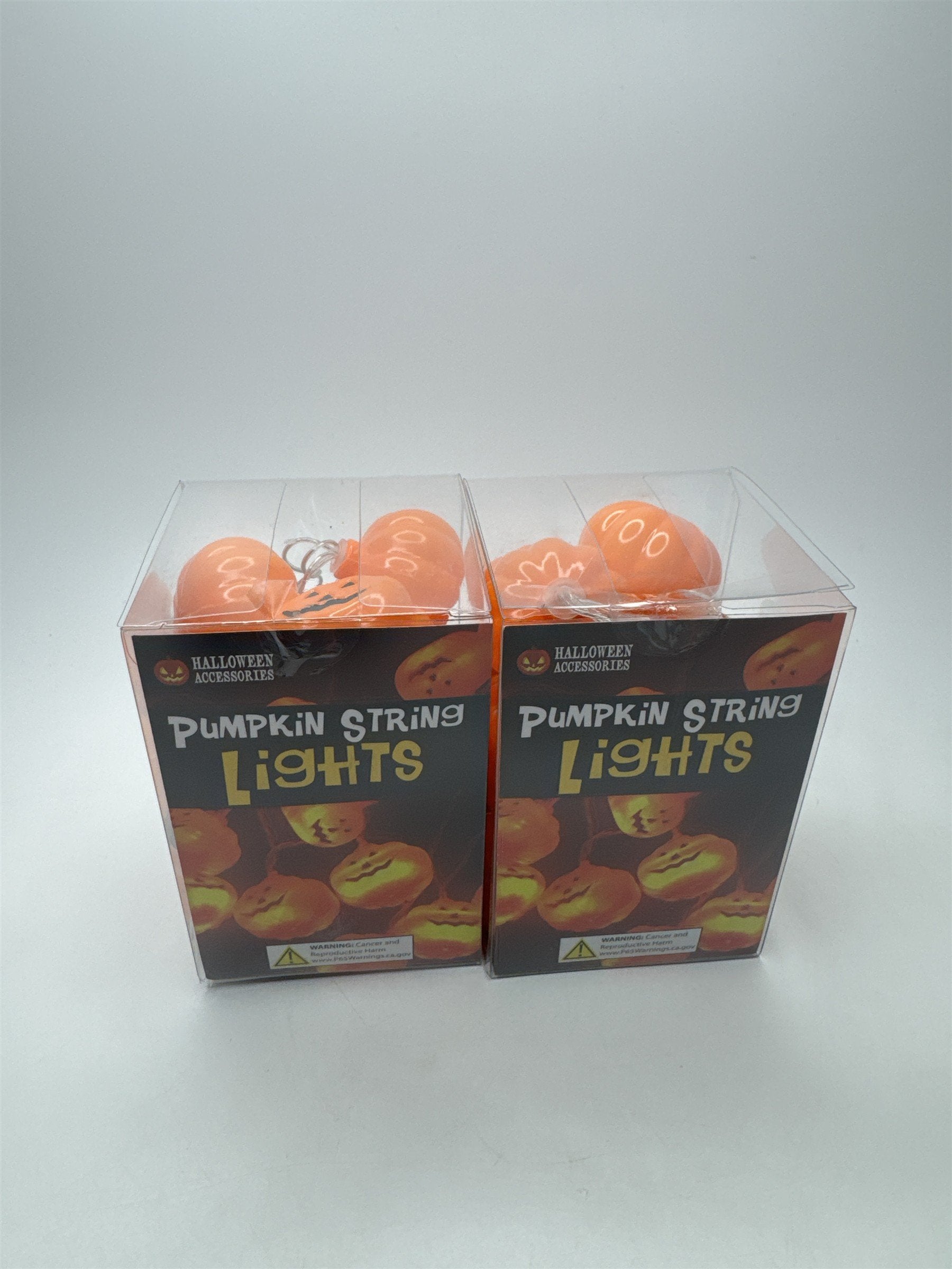 Set of 2 Boxes Pumpkin String Lights Halloween Accessories Orange Decor NEW