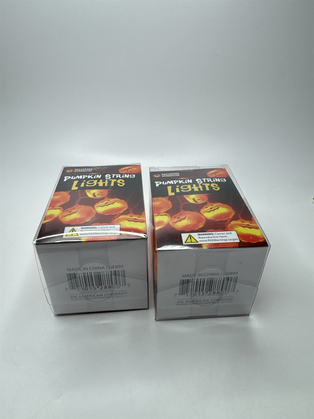 Set of 2 Boxes Pumpkin String Lights Halloween Accessories Orange Decor NEW