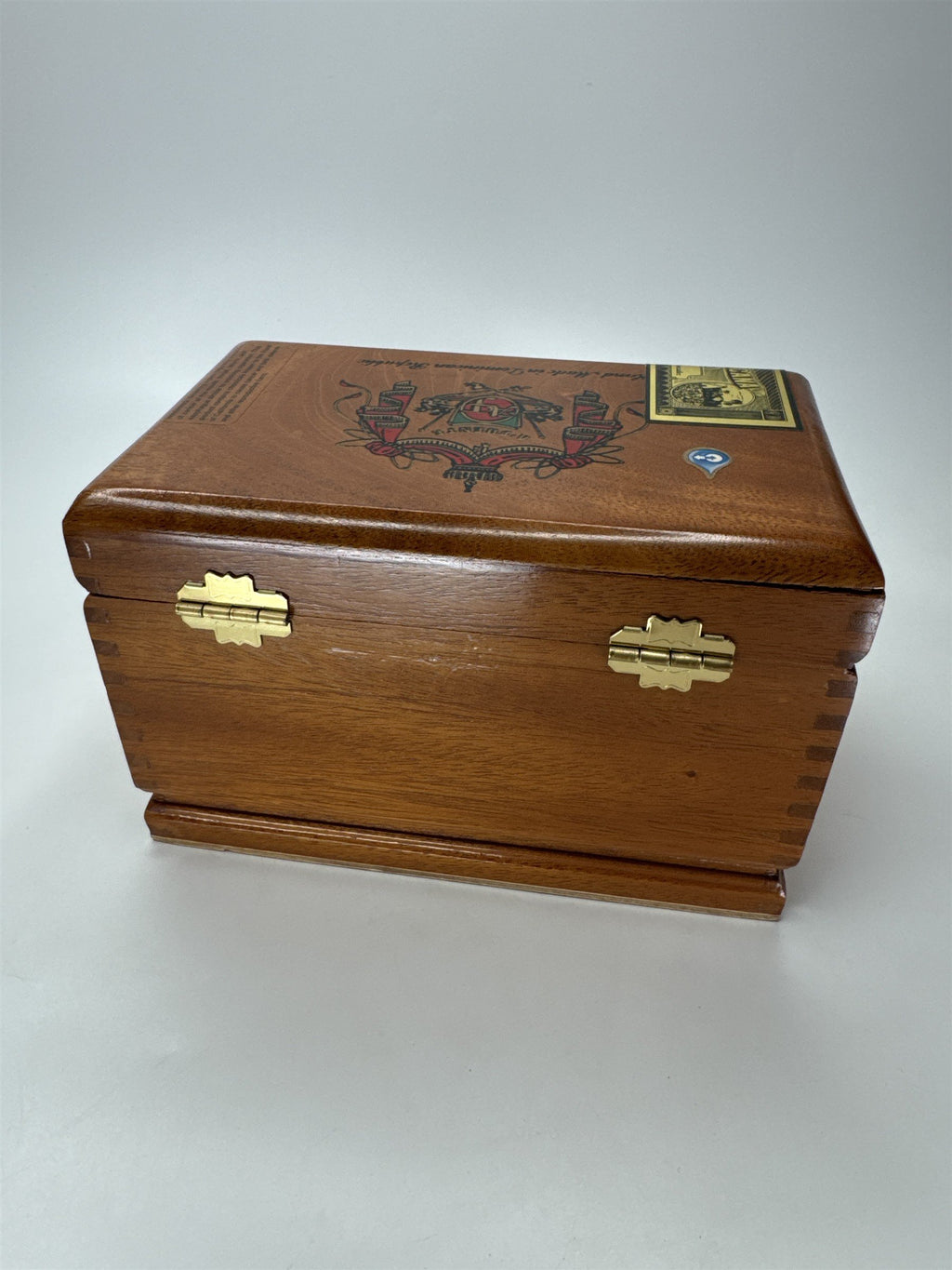Empty Flor Fina 8-5-8 Cigar Box Wooden A. Fuente Dominicana Imported