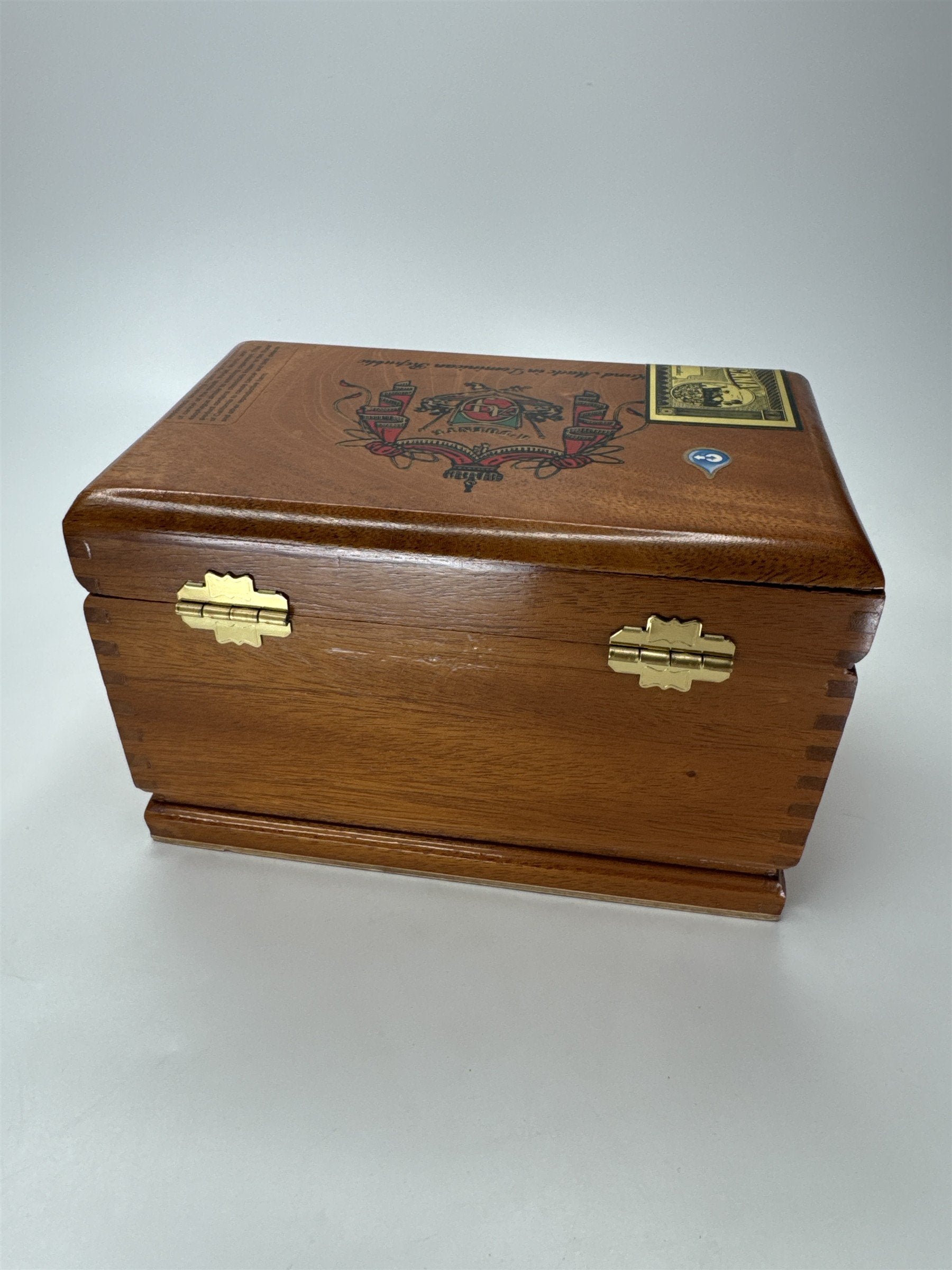 Empty Flor Fina 8-5-8 Cigar Box Wooden A. Fuente Dominicana Imported