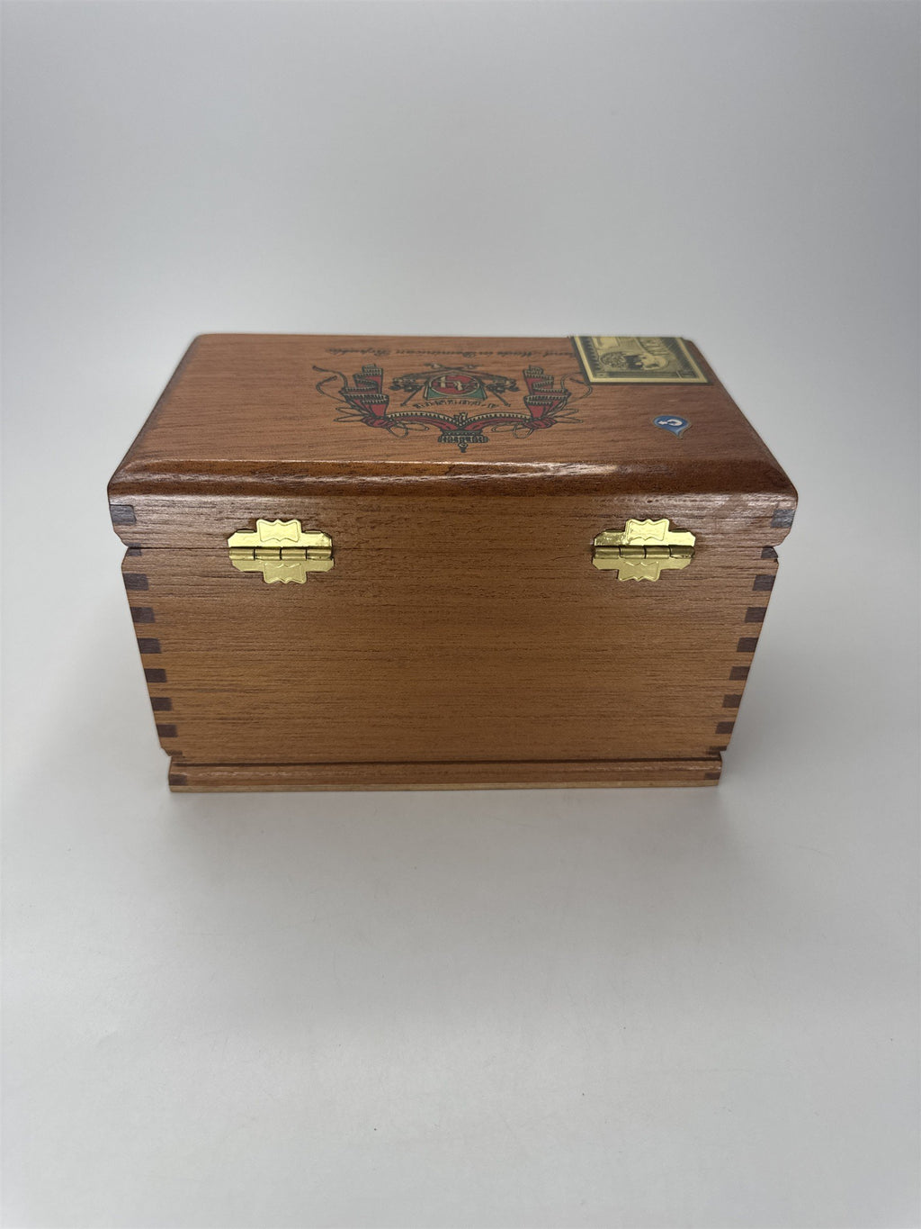 VTG Empty Flor Fina A. Fuente 8-5-8 Wood Cigar Box Collectible Decor