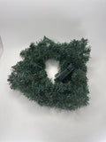 Lighted Christmas Wreath for Auto Car Grille Battery Powered LED Small Decor