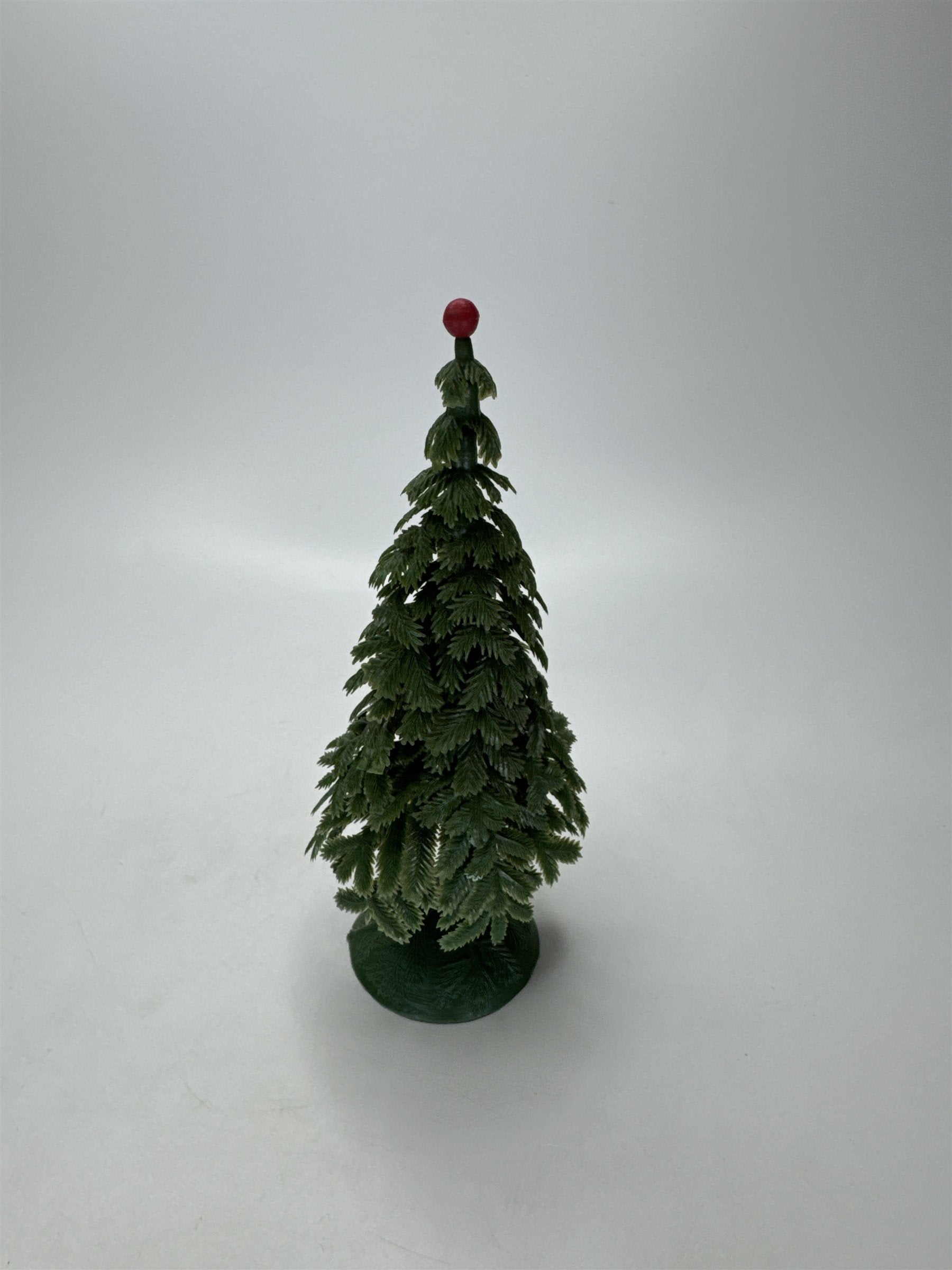 Vintage 6" Pine Tree Figurine Christmas Decor Made In Hong Kong Mini