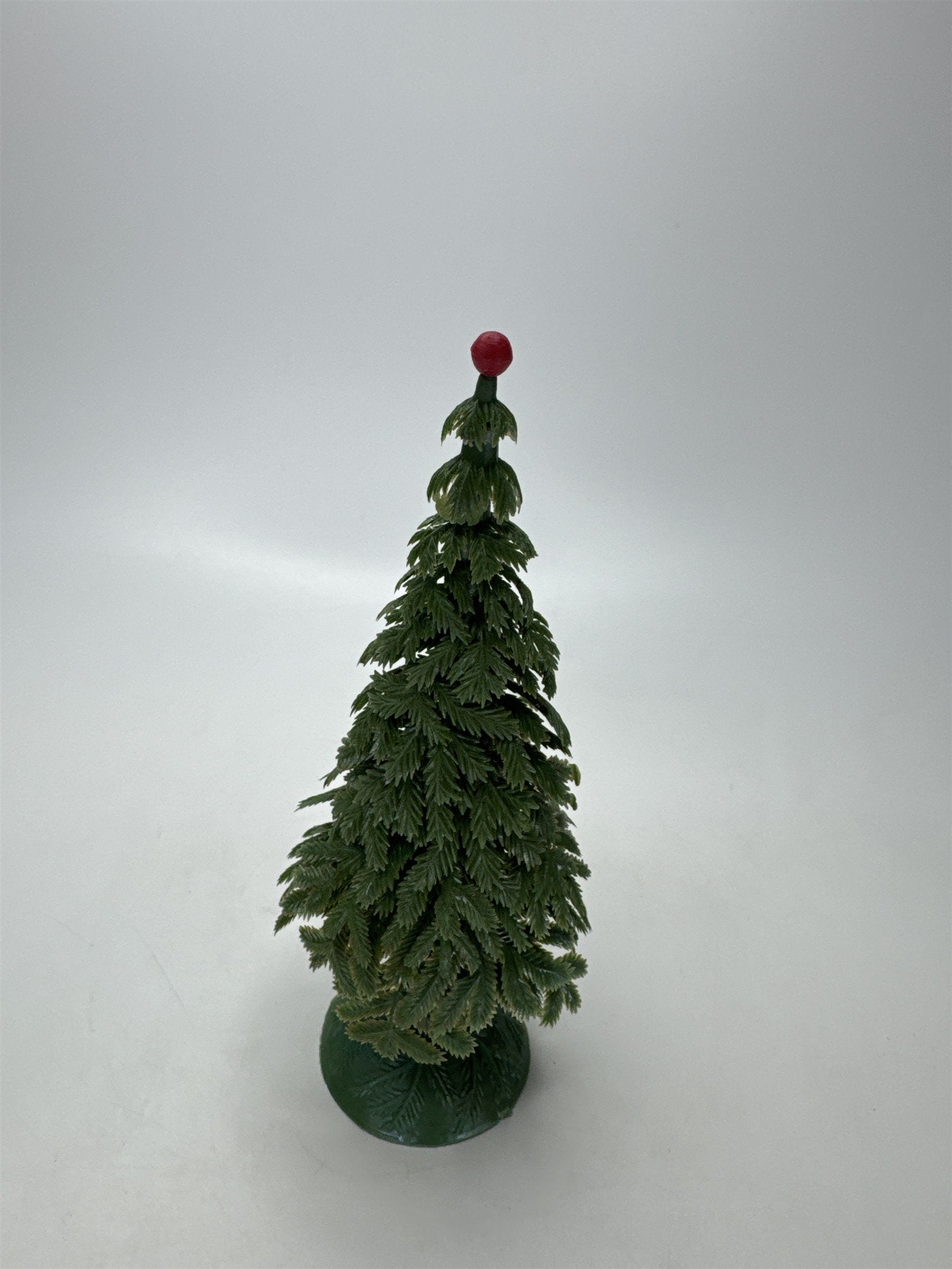 Vintage 6" Pine Tree Figurine Christmas Decor Made In Hong Kong Mini