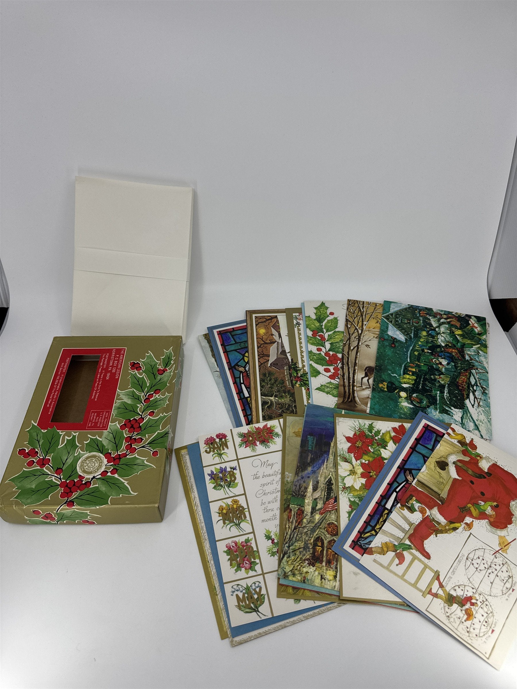 Vintage Religious Christmas Card Lot 20 NOS Assorted Lot Famous Artist Studios