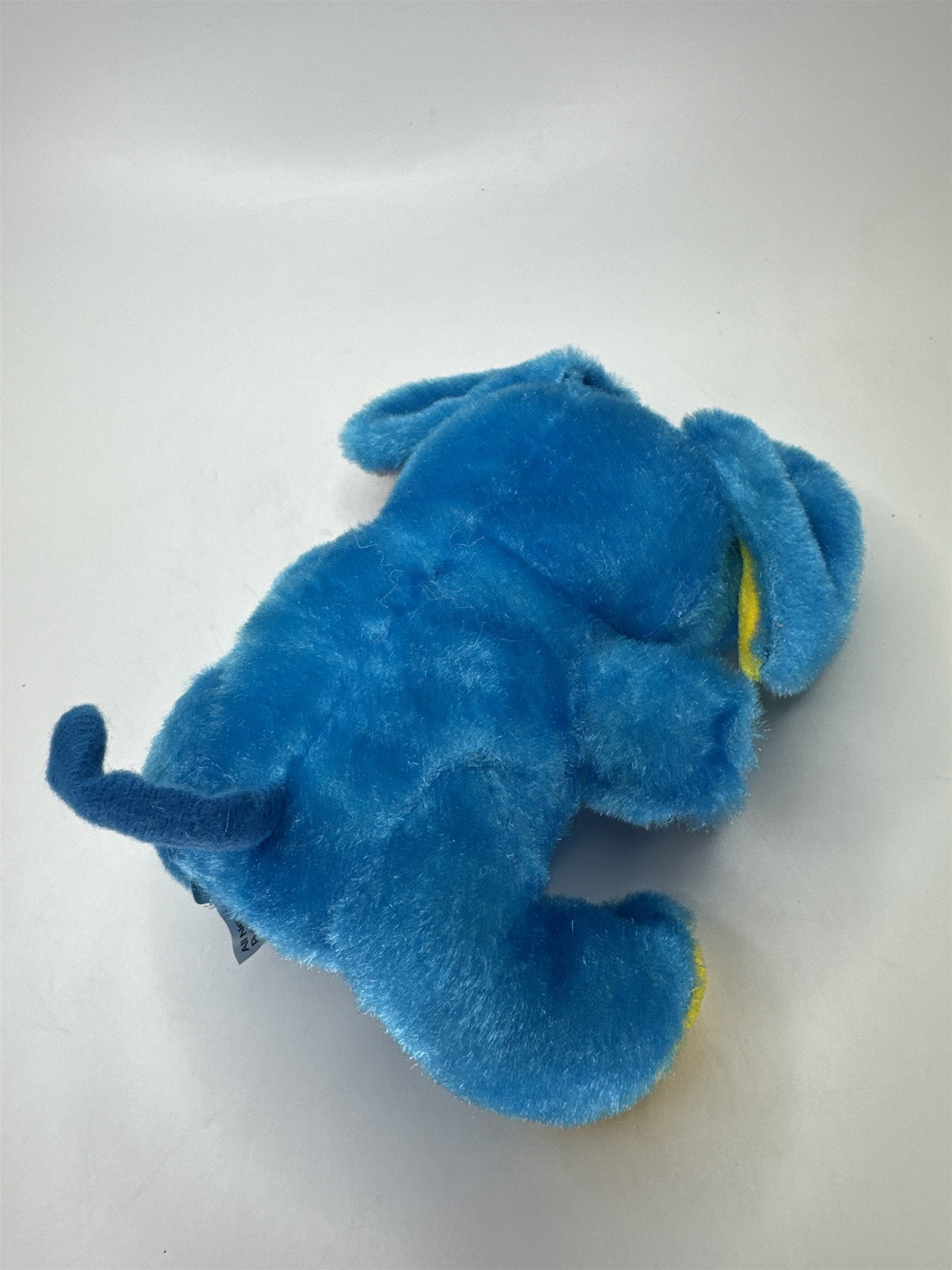 ToyMax Blue Elephant Plush Stuffed Animal Pink Yellow Soft Toy Collectible