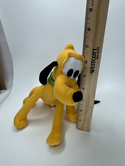 Disney Pluto Plush Toy Stuffed Animal Yellow Dog Mickey Mouse Friends