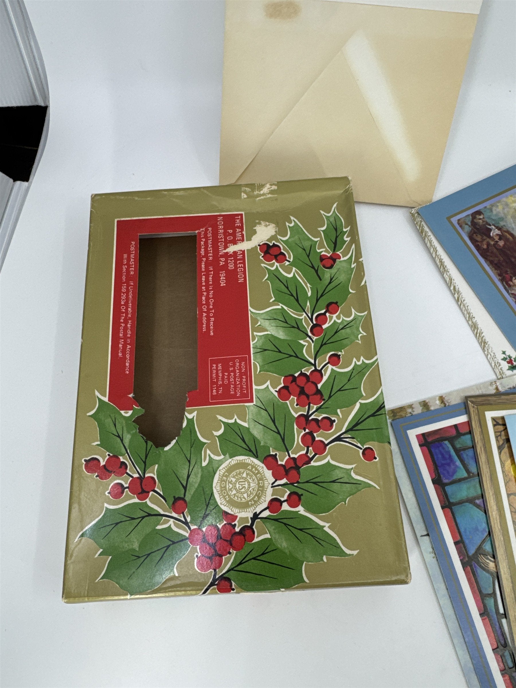 Vintage Religious Christmas Card Lot 19 NOS Assorted Lot Famous Artist Studios