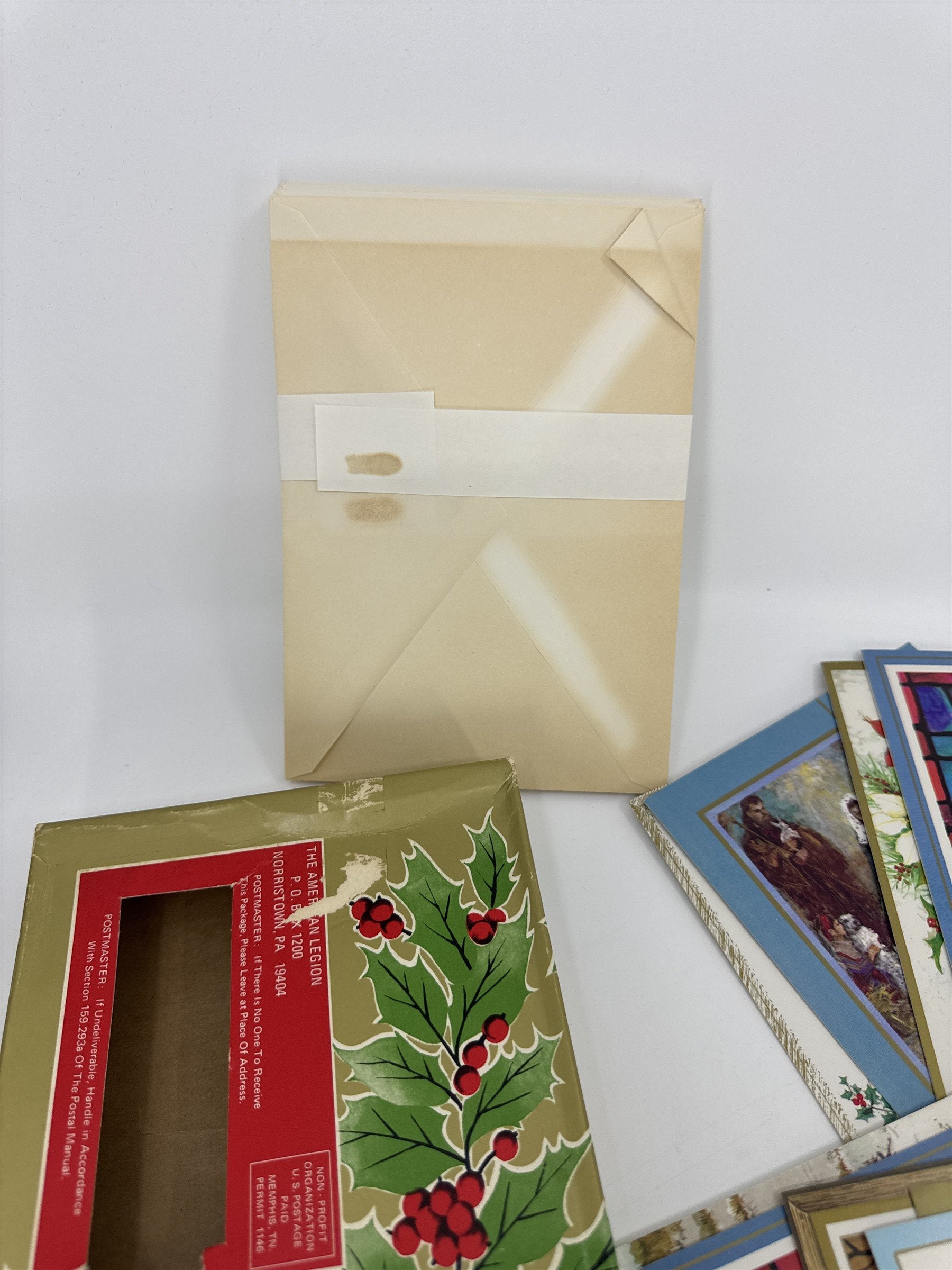 Vintage Religious Christmas Card Lot 19 NOS Assorted Lot Famous Artist Studios