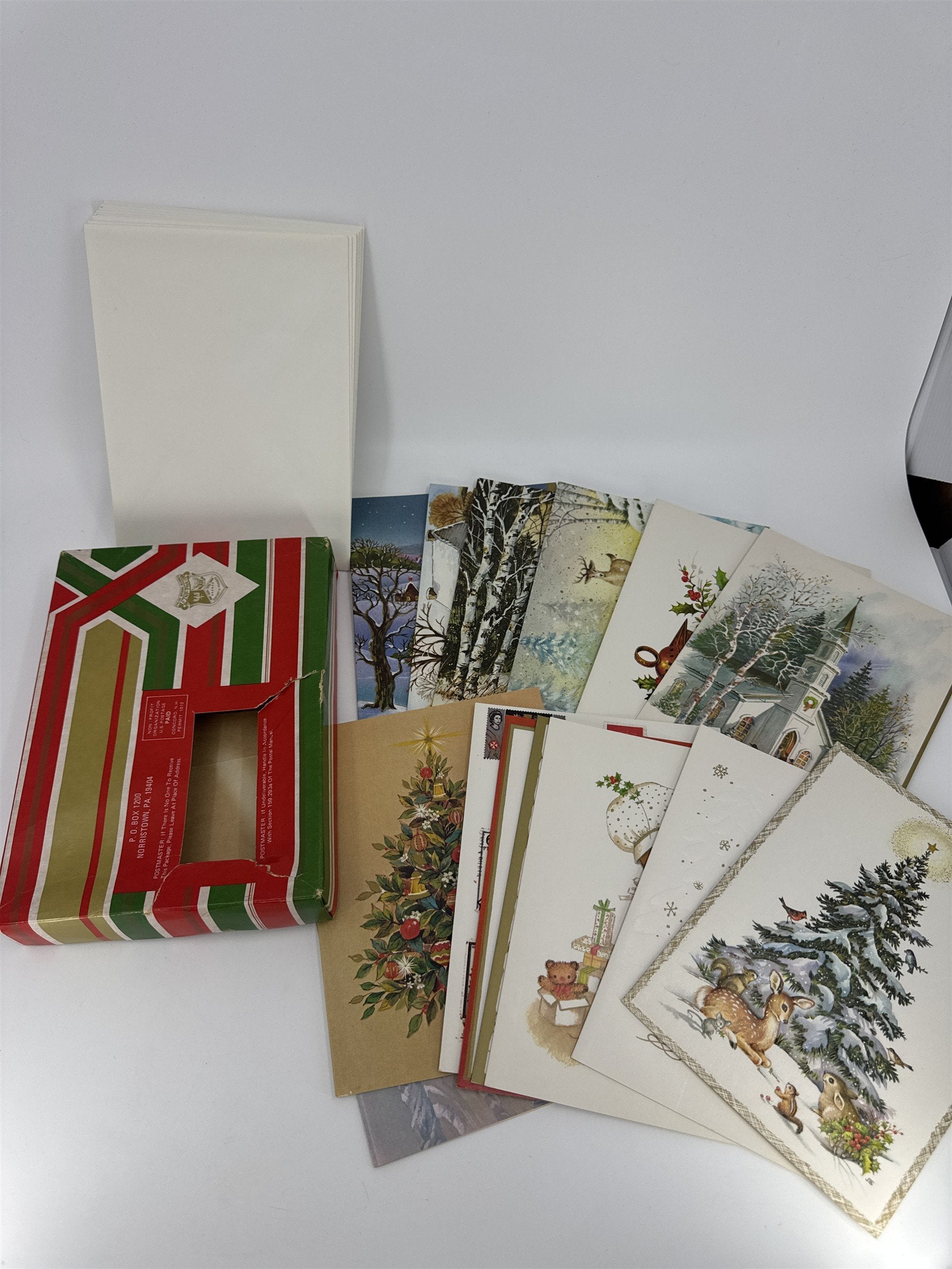 Vintage Christmas Card Lot 15 NOS Assorted Lot Famous Artist Studios