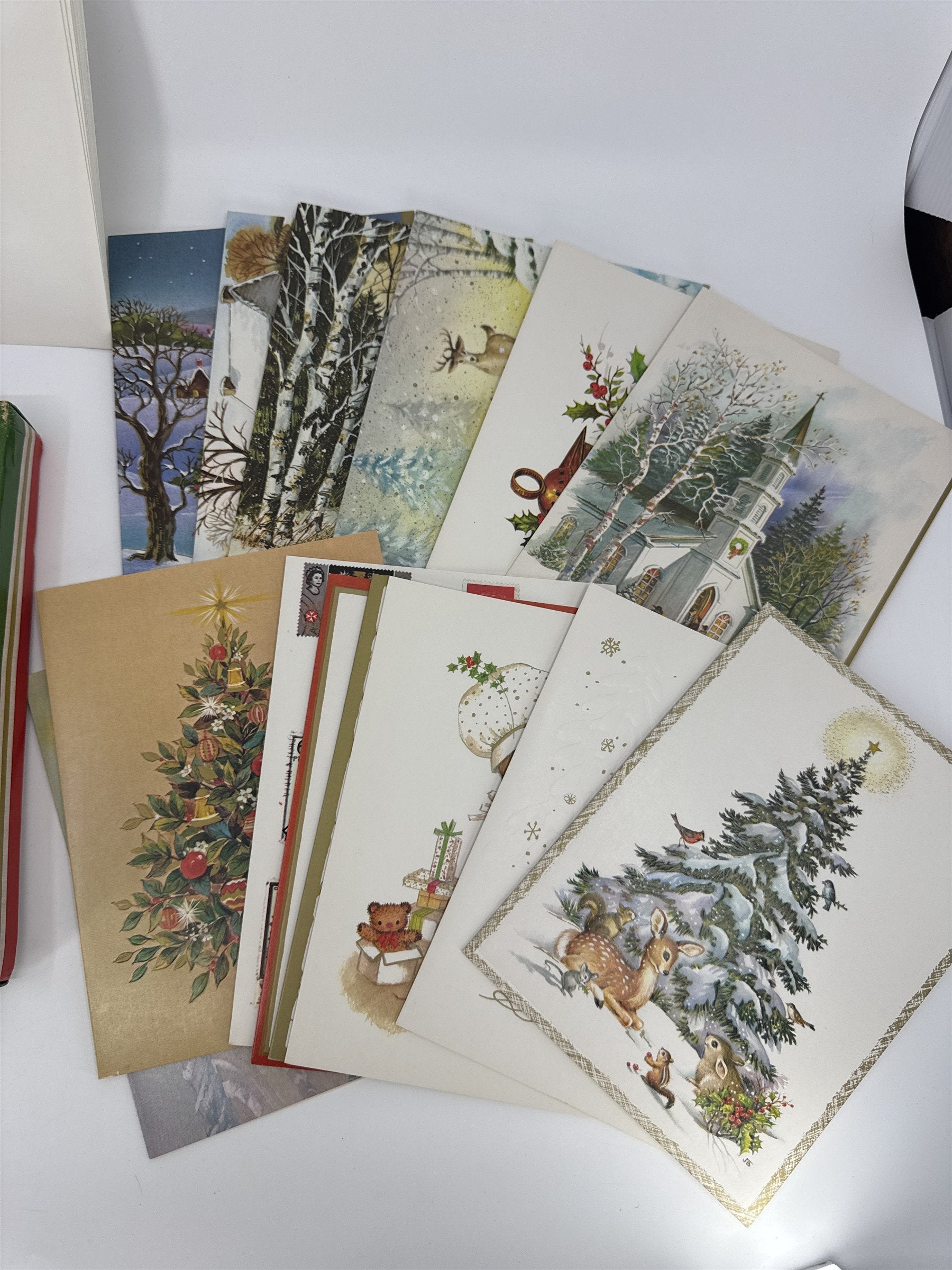 Vintage Christmas Card Lot 15 NOS Assorted Lot Famous Artist Studios