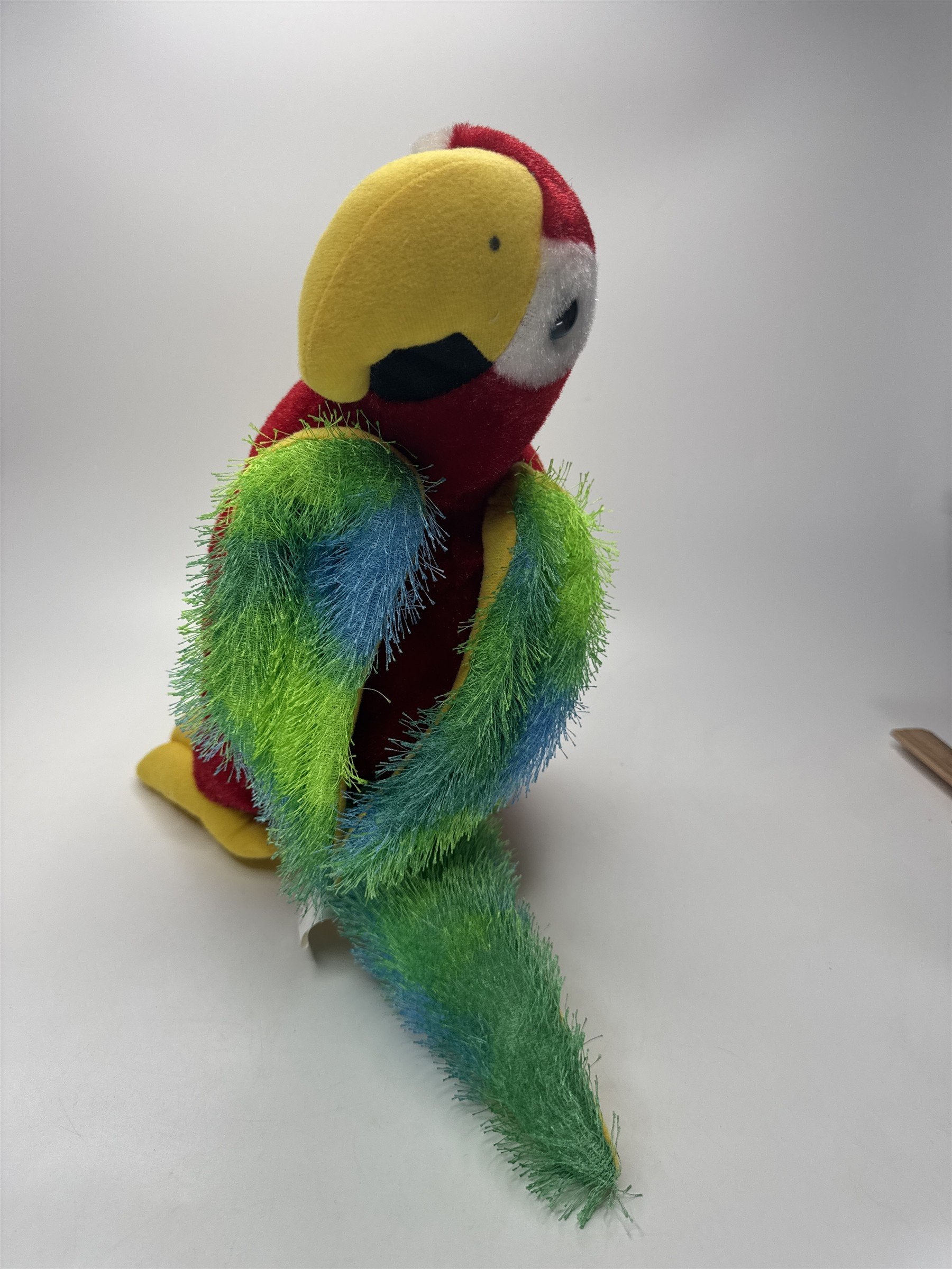 Kuddle Me Toys Macaw Plush Red Yellow Parrot Stuffed Animal 11" Green Blue
