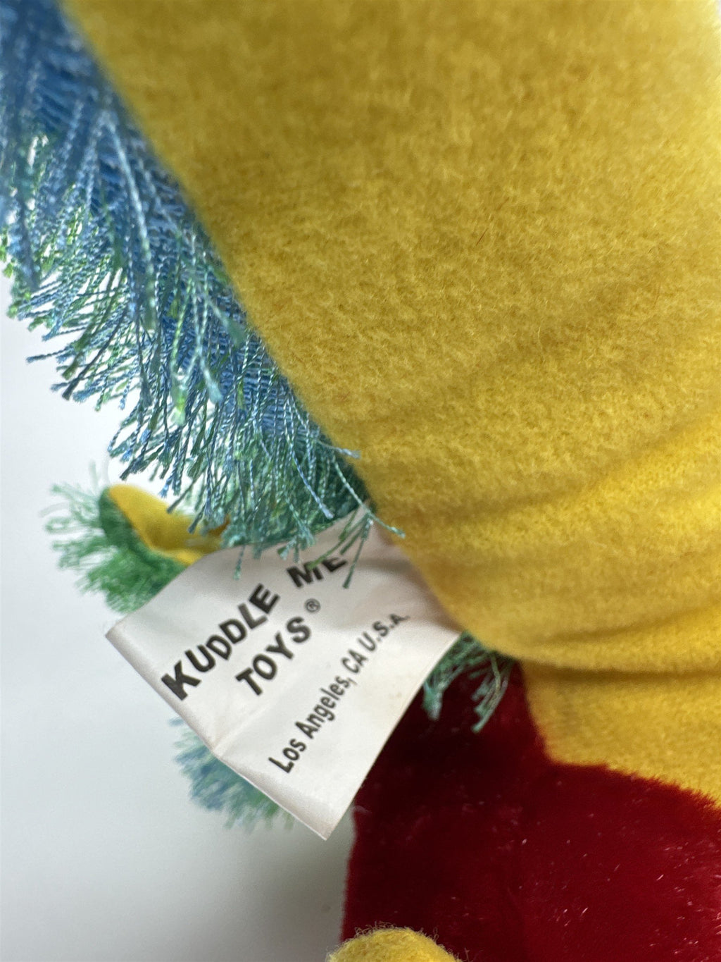 Kuddle Me Toys Macaw Plush Red Yellow Parrot Stuffed Animal 11" Green Blue