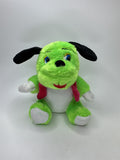 ToyMax Lime Green Dog Puppy Plush Stuffed Animal Pink Scarf Collectible