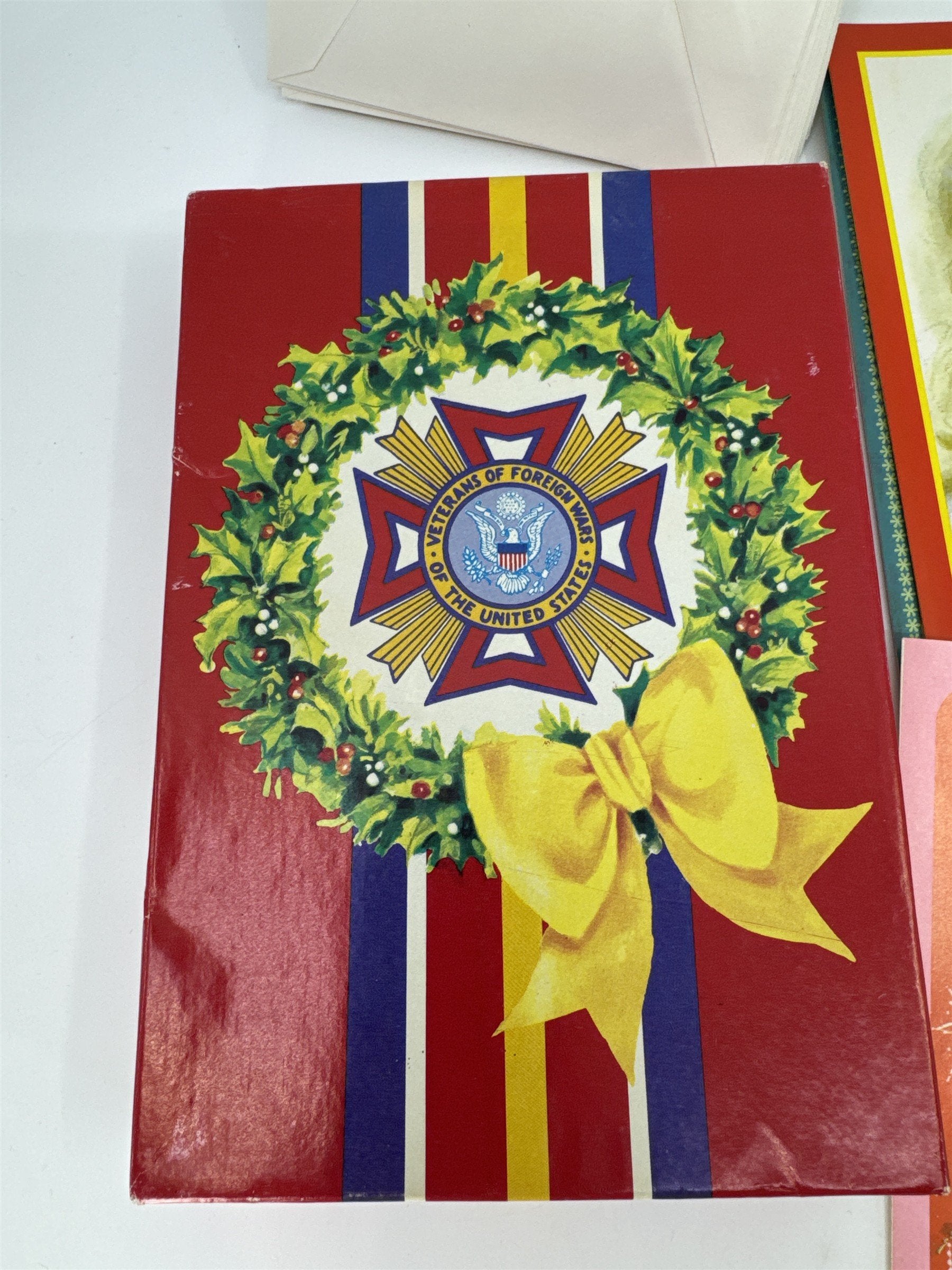 Vintage Christmas Card Lot 19 NOS Assorted Doehla Inc. Veterans Of Foreign Wars
