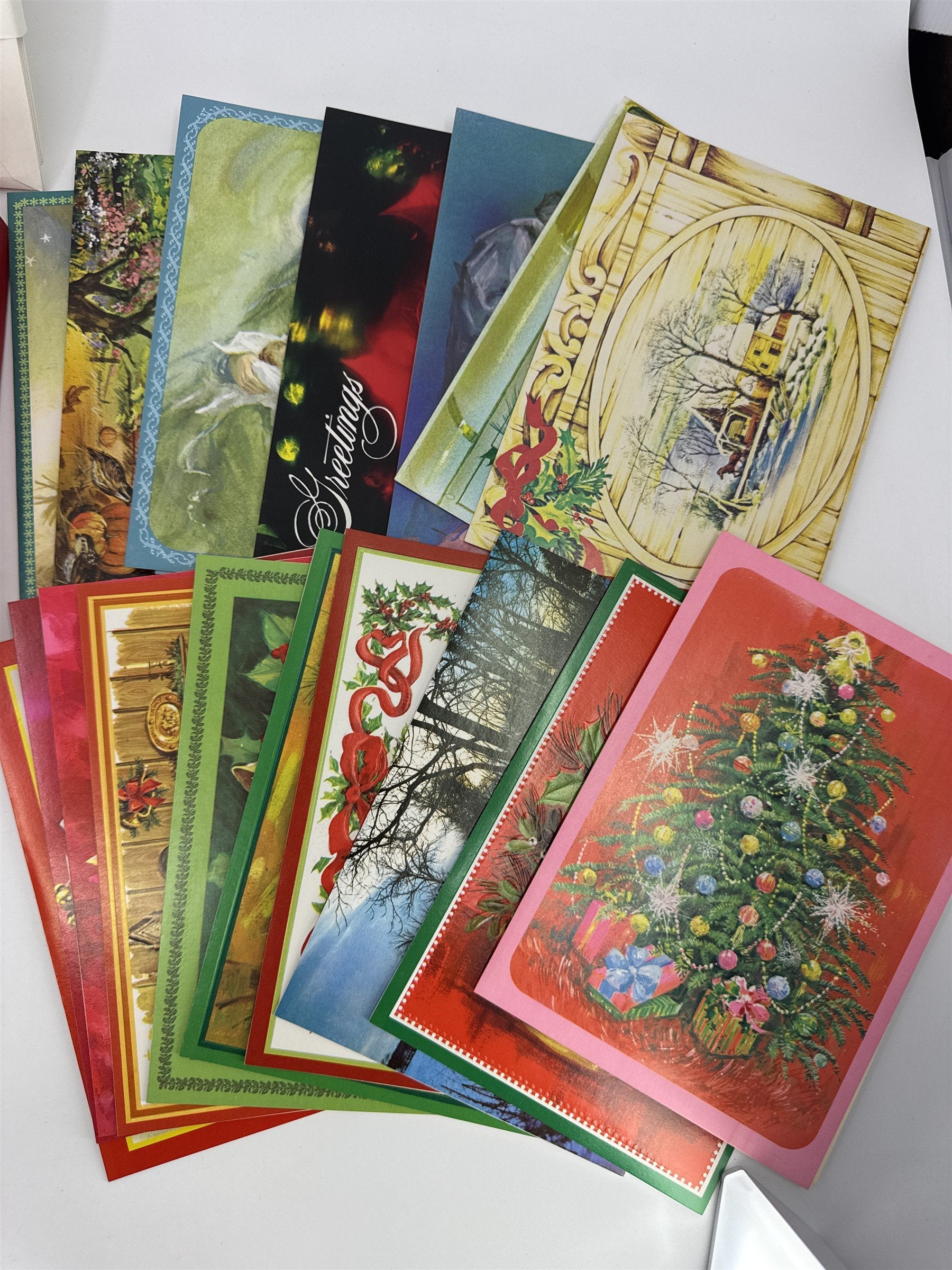 Vintage Christmas Card Lot 19 NOS Assorted Doehla Inc. Veterans Of Foreign Wars