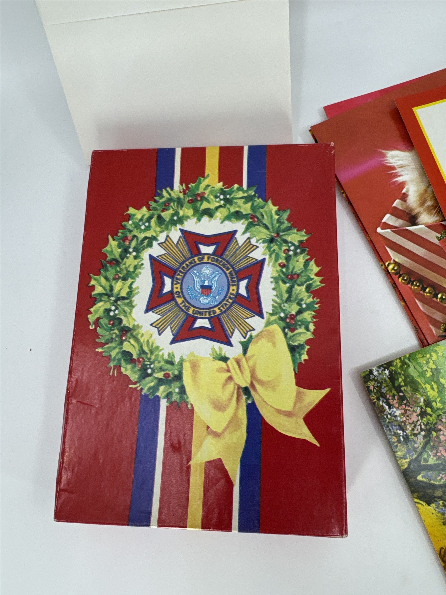 Vintage Christmas Card Lot 21 NOS Assorted Doehla Inc. Veterans Of Foreign Wars