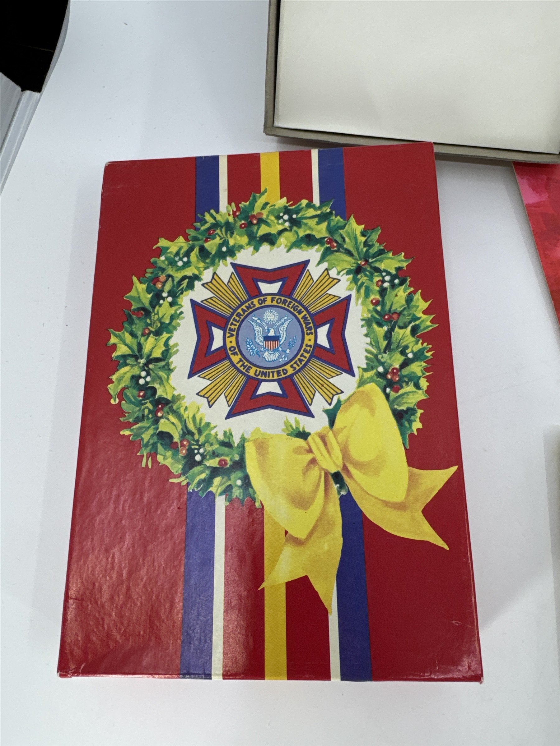 Vintage Christmas Card Lot 21 NOS Assorted Doehla Inc. Veterans Of Foreign Wars