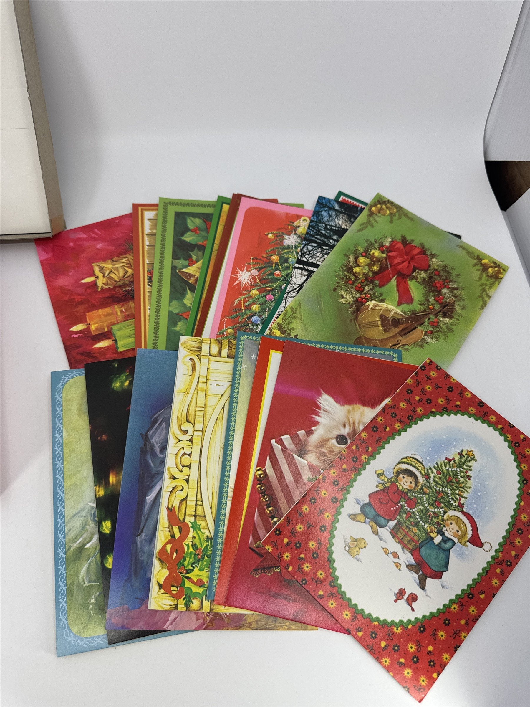 Vintage Christmas Card Lot 21 NOS Assorted Doehla Inc. Veterans Of Foreign Wars