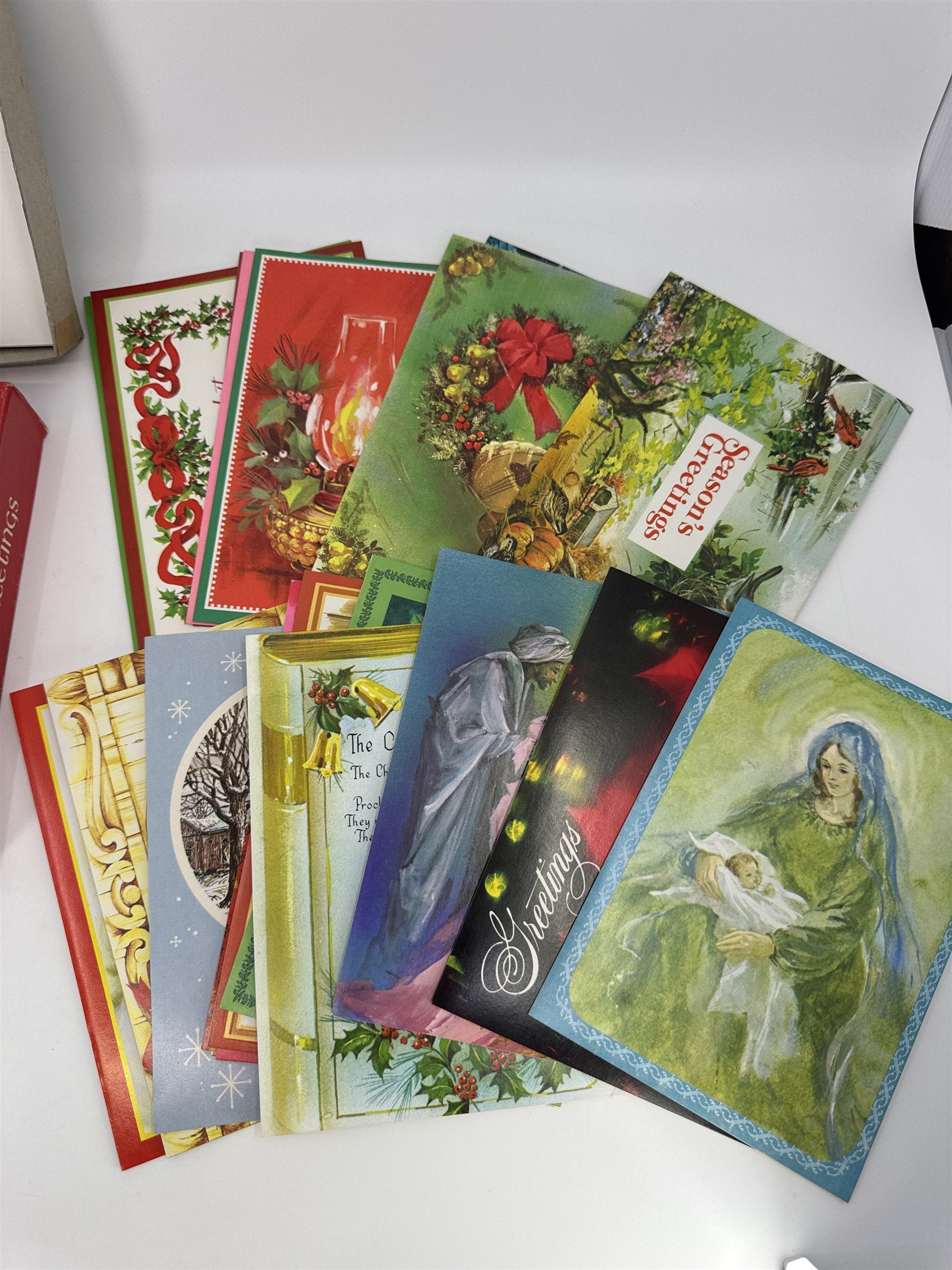 Vintage Christmas Card Lot 21 NOS Assorted Doehla Inc. Veterans Of Foreign Wars