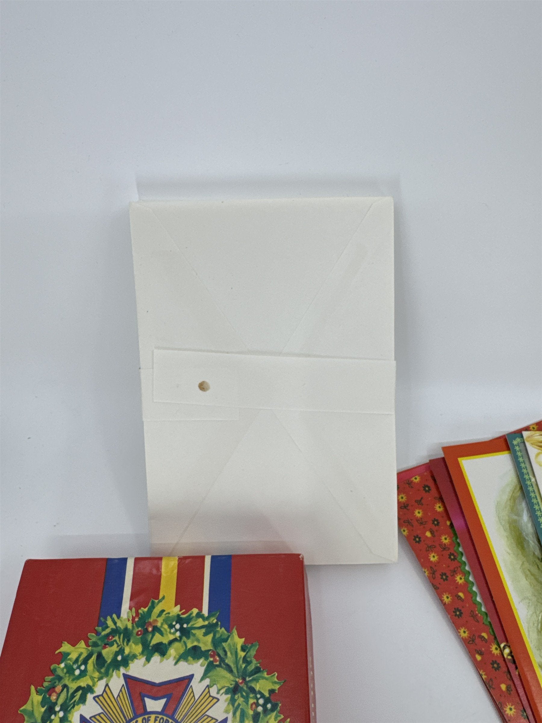 Vintage Christmas Card Lot 21 NOS Assorted Doehla Inc. Veterans Of Foreign Wars