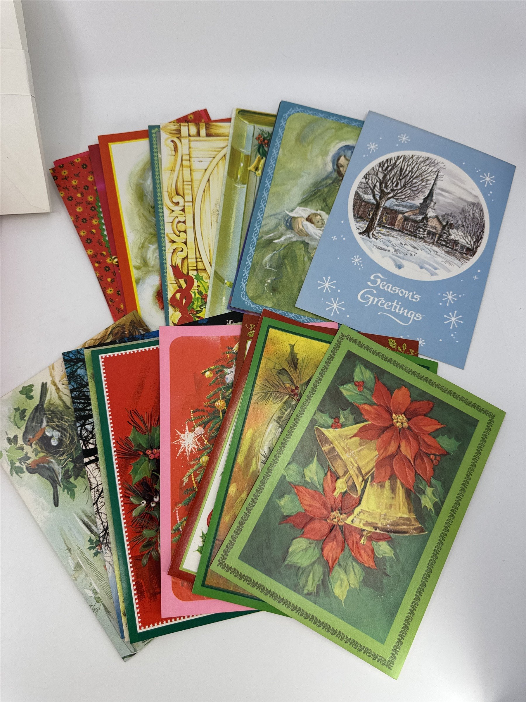 Vintage Christmas Card Lot 21 NOS Assorted Doehla Inc. Veterans Of Foreign Wars