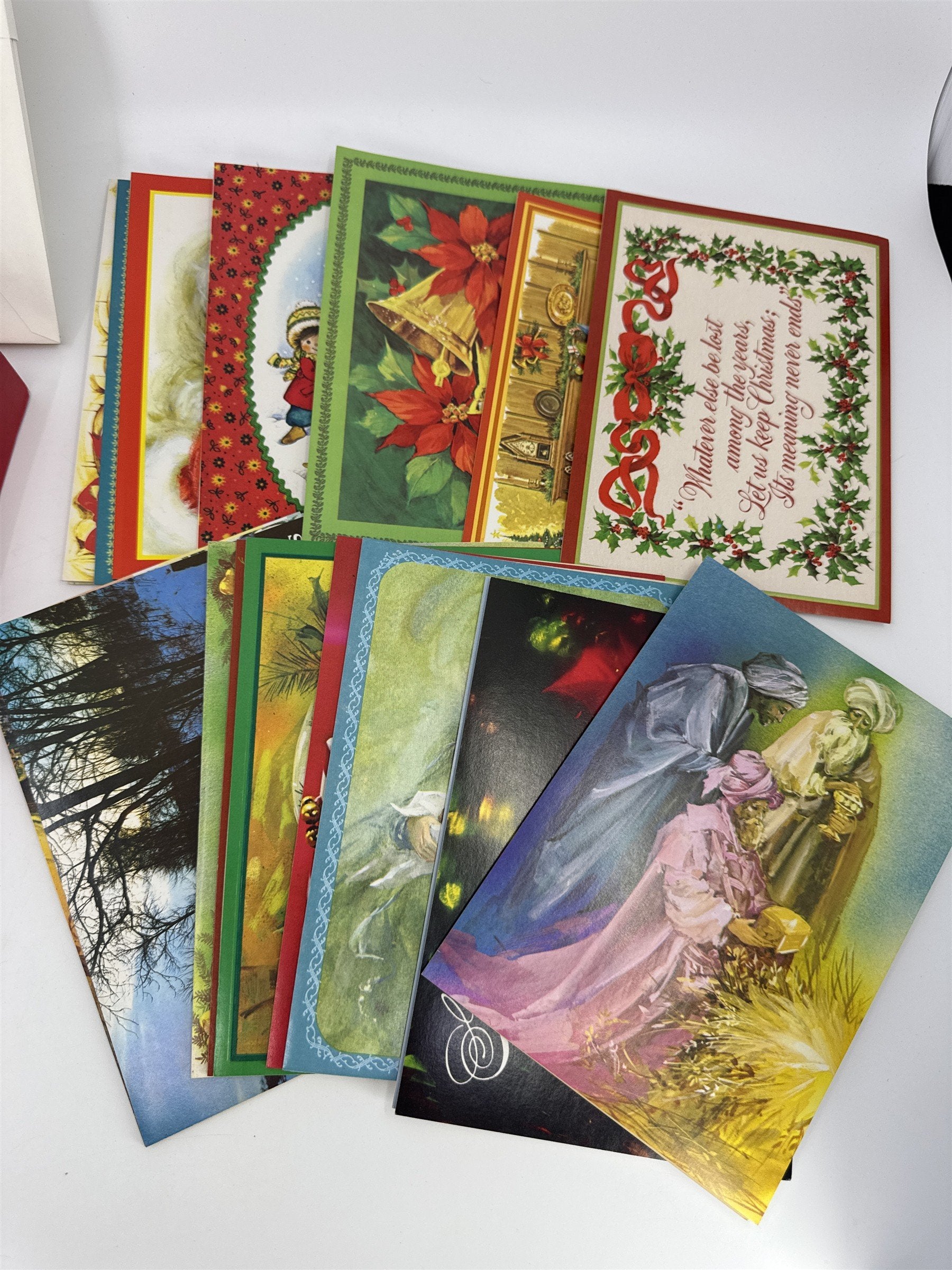 Vintage Christmas Card Lot 19 NOS Assorted Doehla Inc. Veterans Of Foreign Wars
