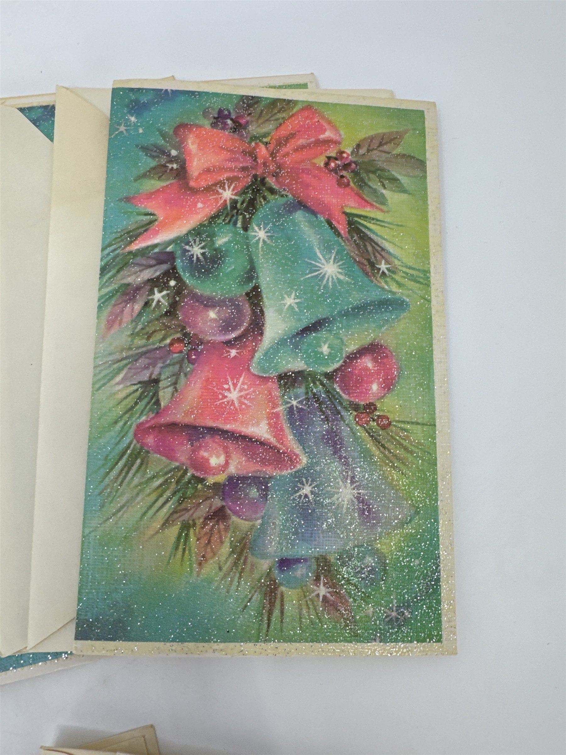 Vintage Christmas Card Lot 11 Assorted Greeting Christmas Holiday Cards