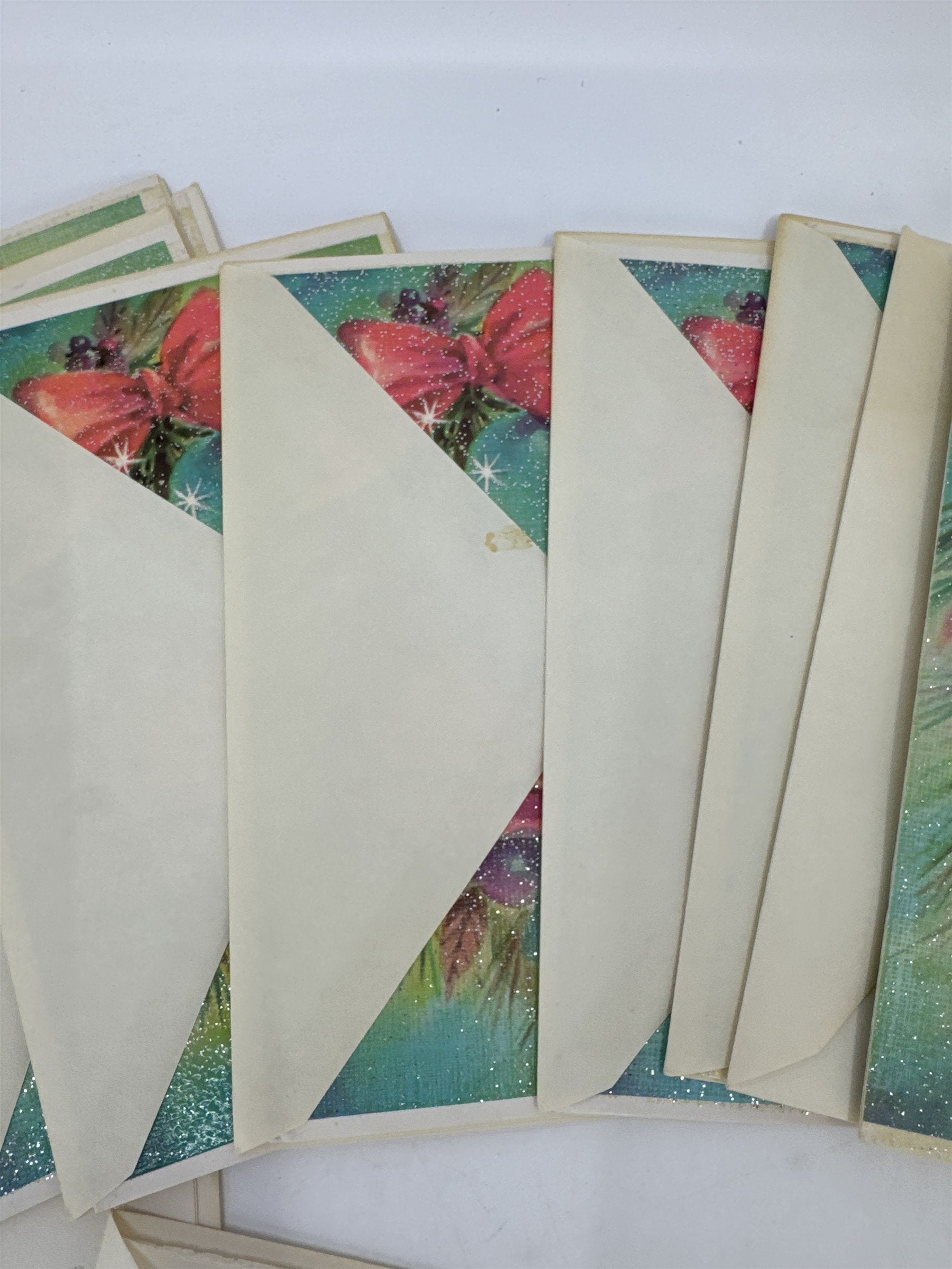 Vintage Christmas Card Lot 11 Assorted Greeting Christmas Holiday Cards