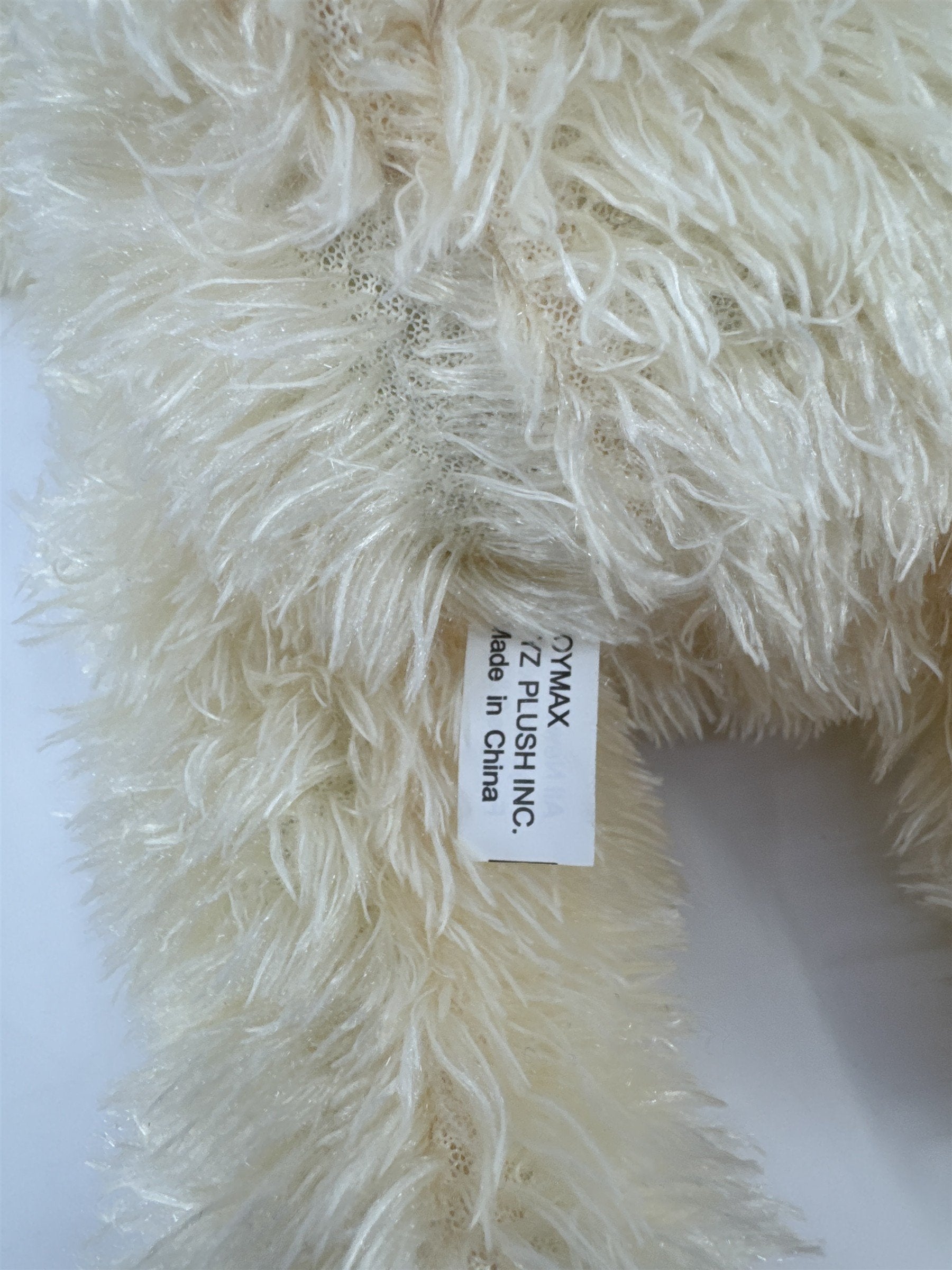 Valentine's Day White Stuffed Animal Dog with Red "I Love You" Heart On Chest
