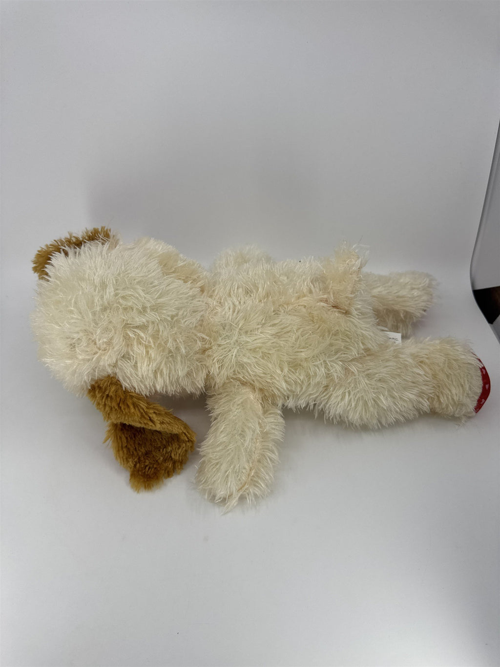 Valentine's Day White Stuffed Animal Dog with Red "I Love You" Heart On Chest