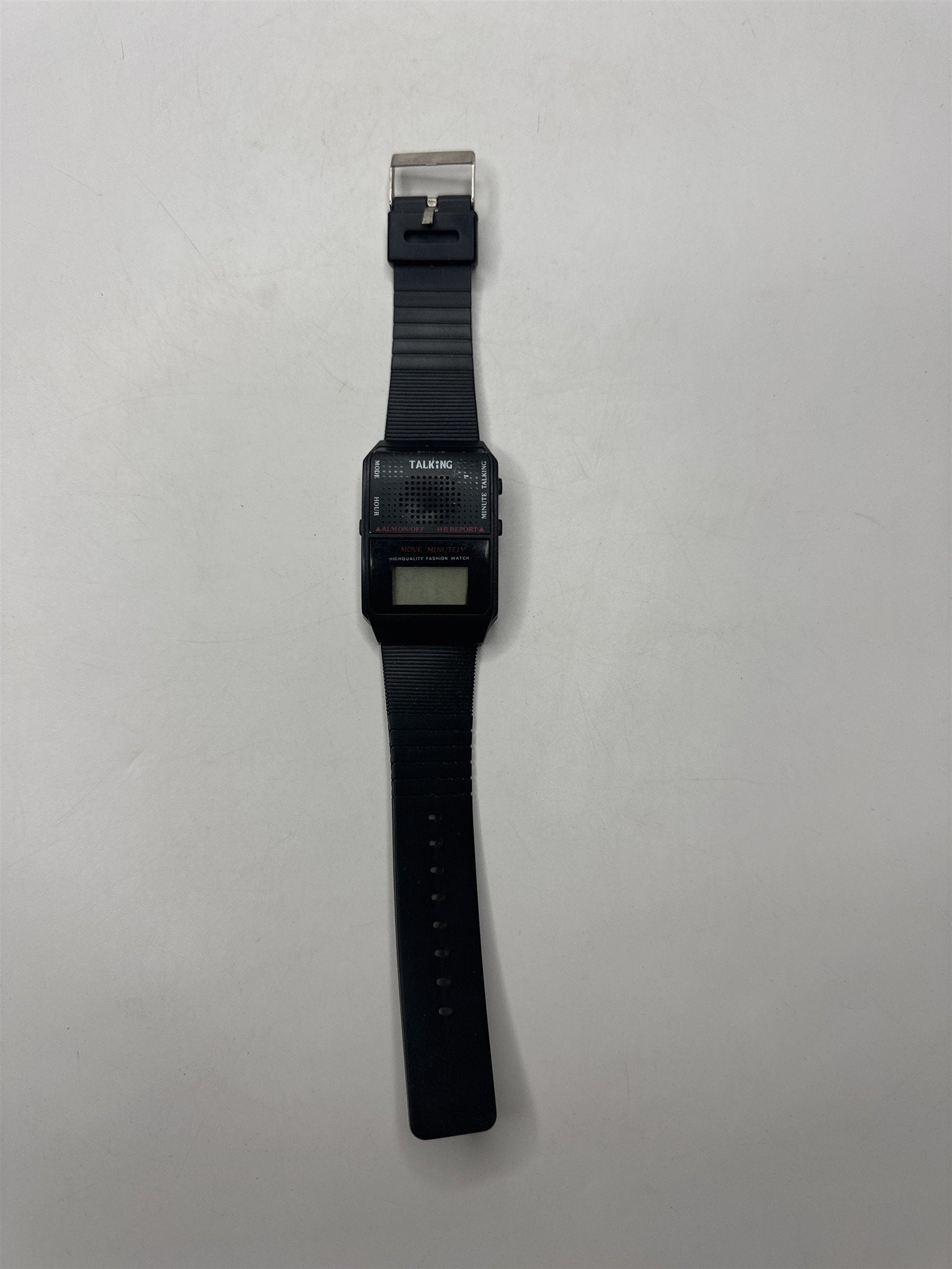 VTG Black Digital TALKING Watch Hourly Alarm Report Digital High Quality
