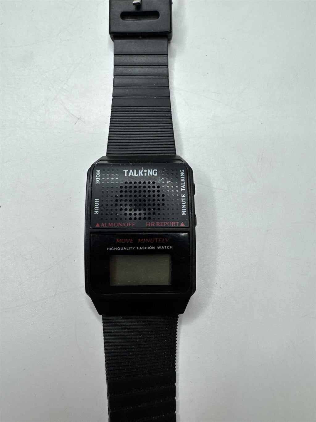 VTG Black Digital TALKING Watch Hourly Alarm Report Digital High Quality