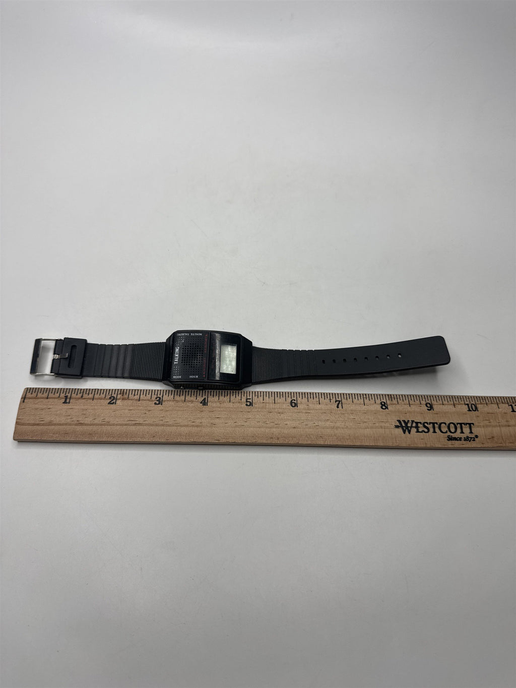 VTG Black Digital TALKING Watch Hourly Alarm Report Digital High Quality