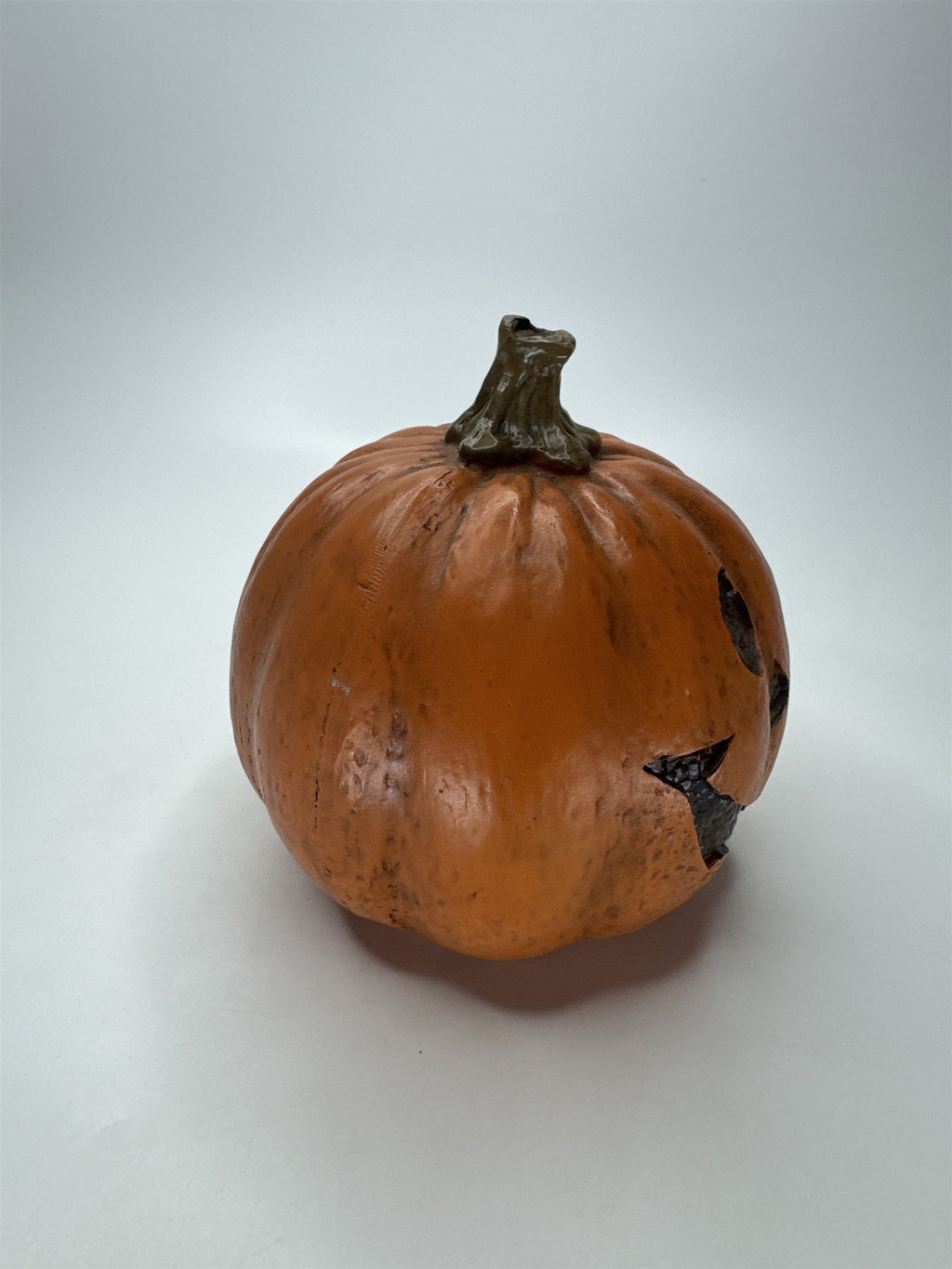 Resin Pumpkin Jack O'Lantern Fall Halloween Decor Collectible