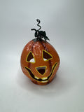 Metal Jack O Lantern Candle Holder Pumpkin Tealight Votive Halloween Decor