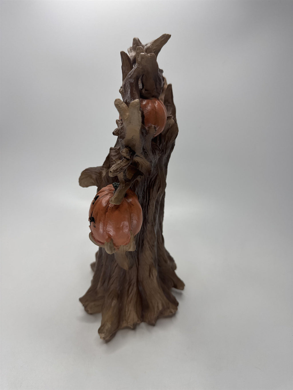 Spooky Village Lighted Haunted Resin Tree 11.75" Jack O Lantern Halloween Decor