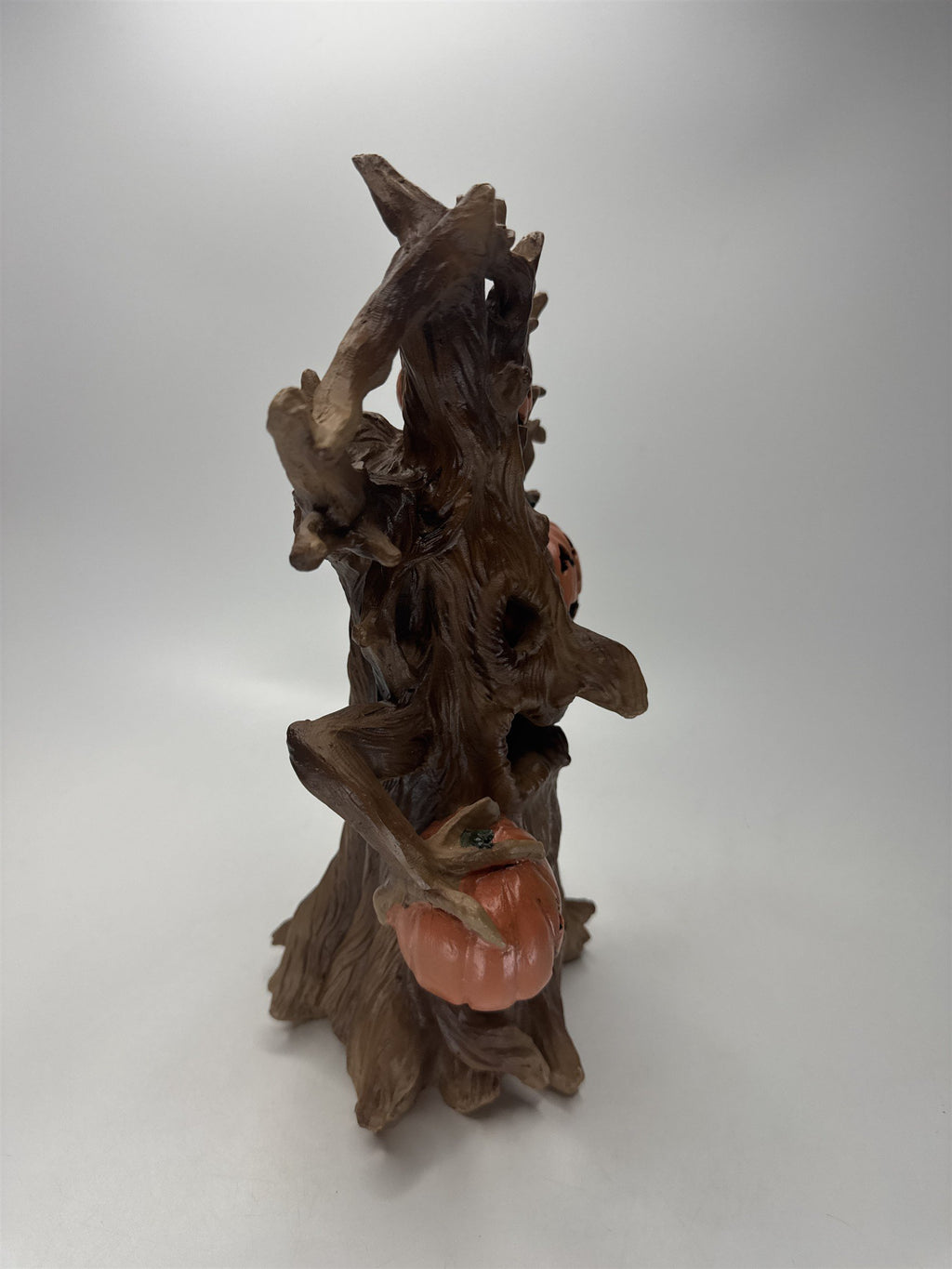 Spooky Village Lighted Haunted Resin Tree 11.75" Jack O Lantern Halloween Decor