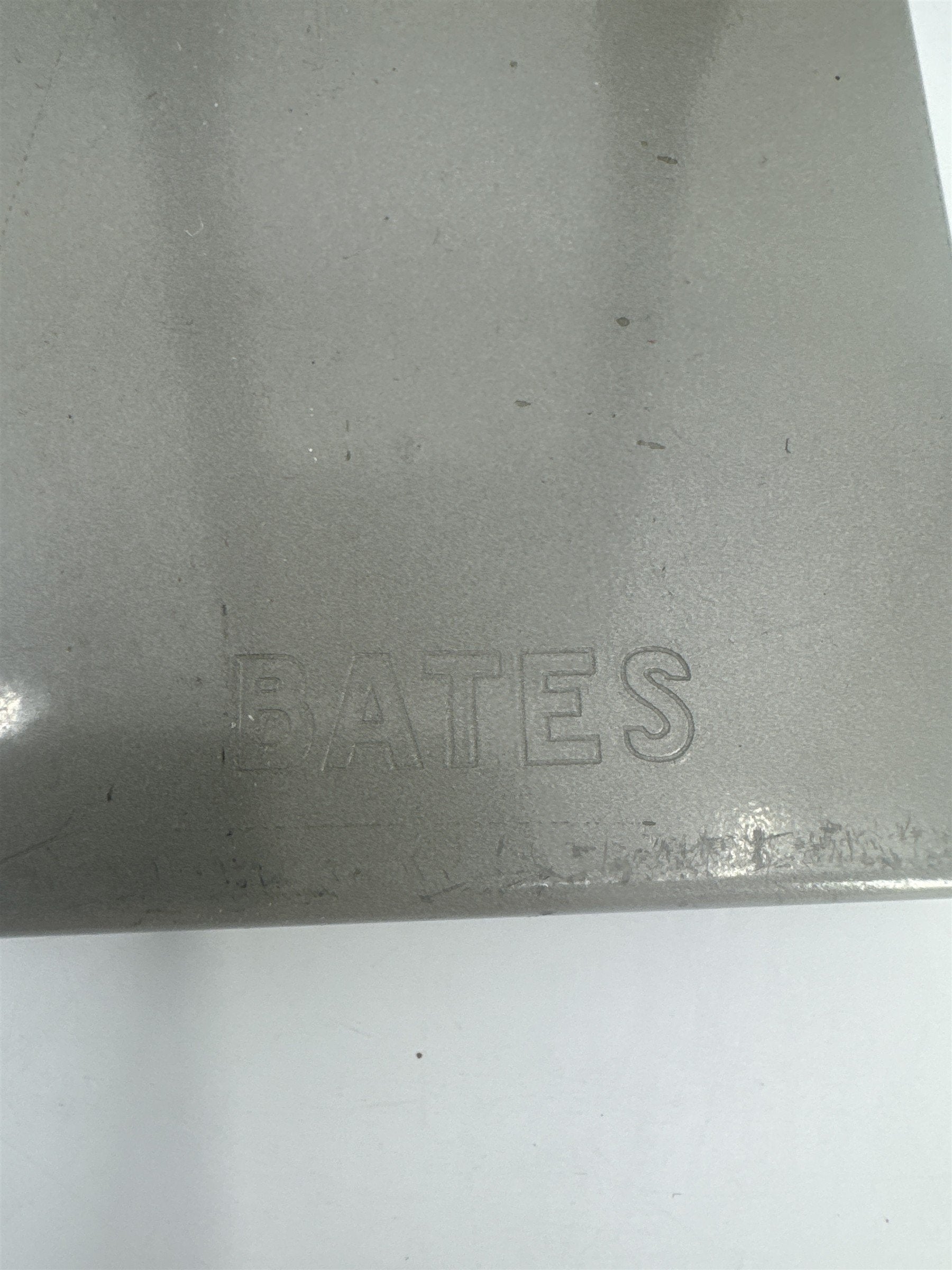 Vintage Grey Metal Bates Perforator Two Hole Punch Paper Hole Puncher