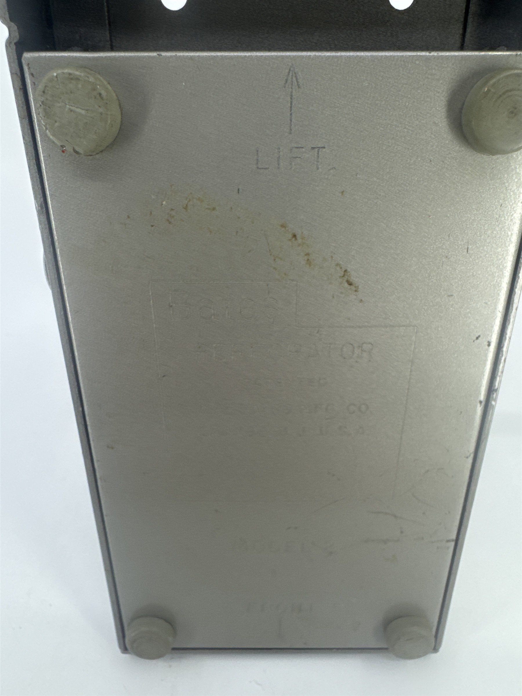Vintage Grey Metal Bates Perforator Two Hole Punch Paper Hole Puncher