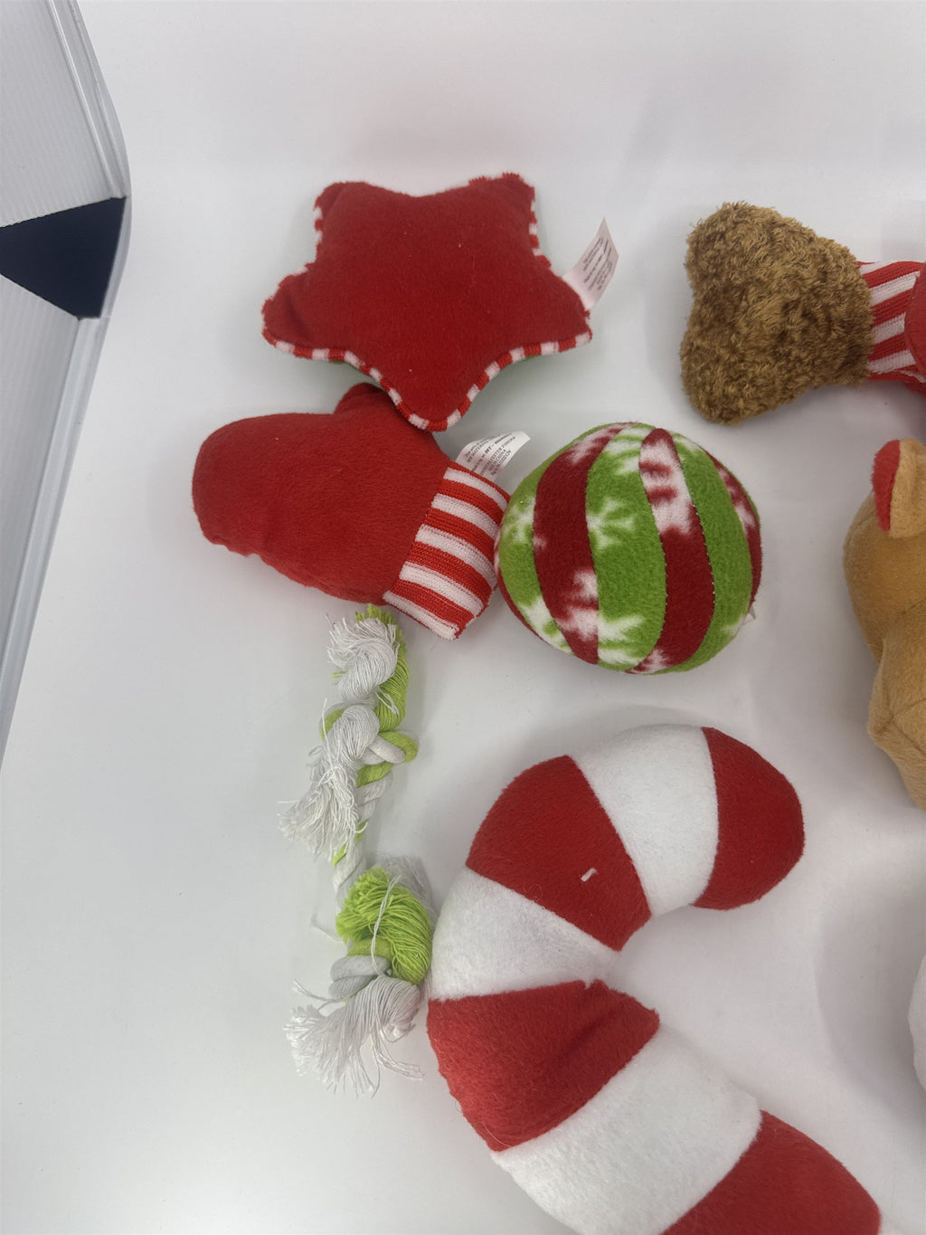 Lot Of 11 Dog Or Puppy Christmas Holiday Chew Toys Reindeer/Snowman/Mittens