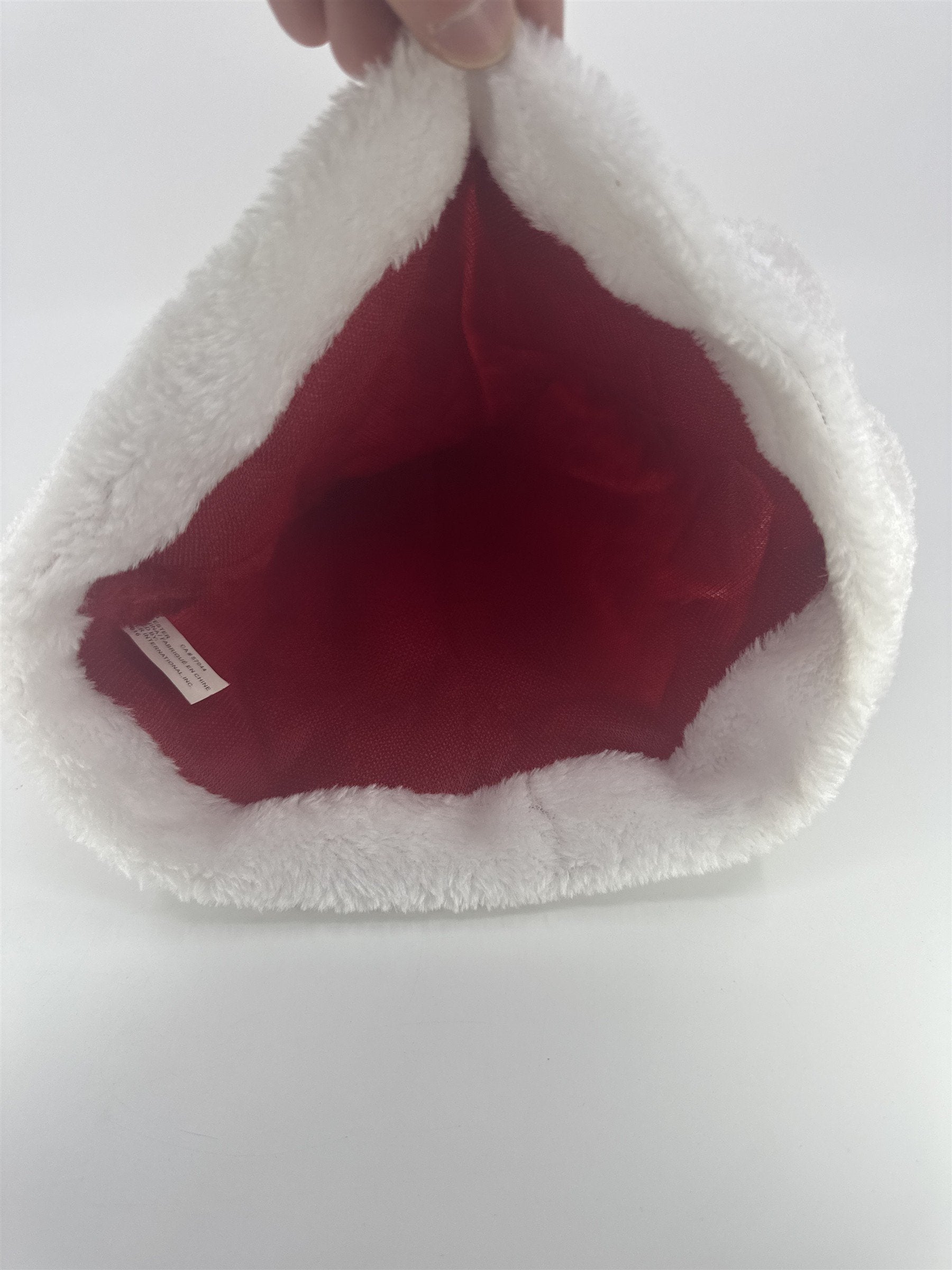 Red And White Holiday Santa Claus Hat Cheerful Holiday Hat