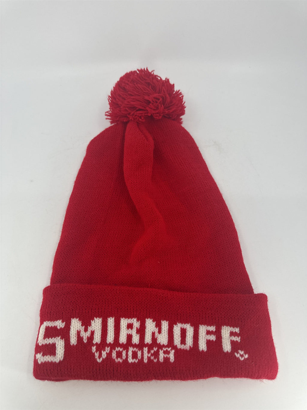 Red And White Smirnoff Vodka Winter Beanie Hat Drinkers Hat