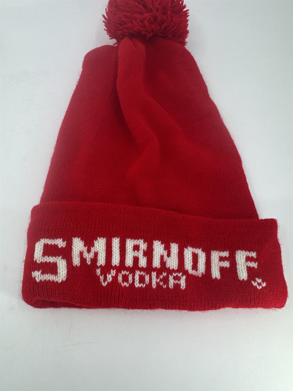 Red And White Smirnoff Vodka Winter Beanie Hat Drinkers Hat