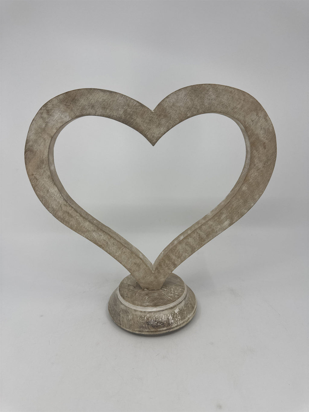 Rustic Wood Valentine's Day Decorative Standing Heart Valentine's Day Love Decor